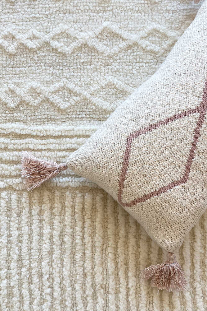 KNITTED CUSHION LITTLE OASIS NATURAL - PALE PINK、mySite、gigharbornorthrealestate