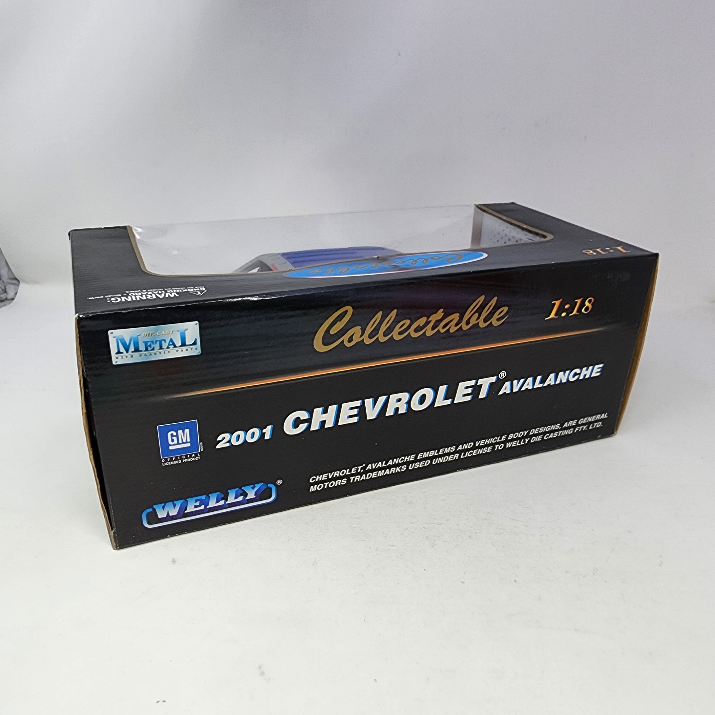 2001 Chevrolet Avalanche * Blue * Welly Collectibles 1/18 Scale、mySite、hgirdovlk