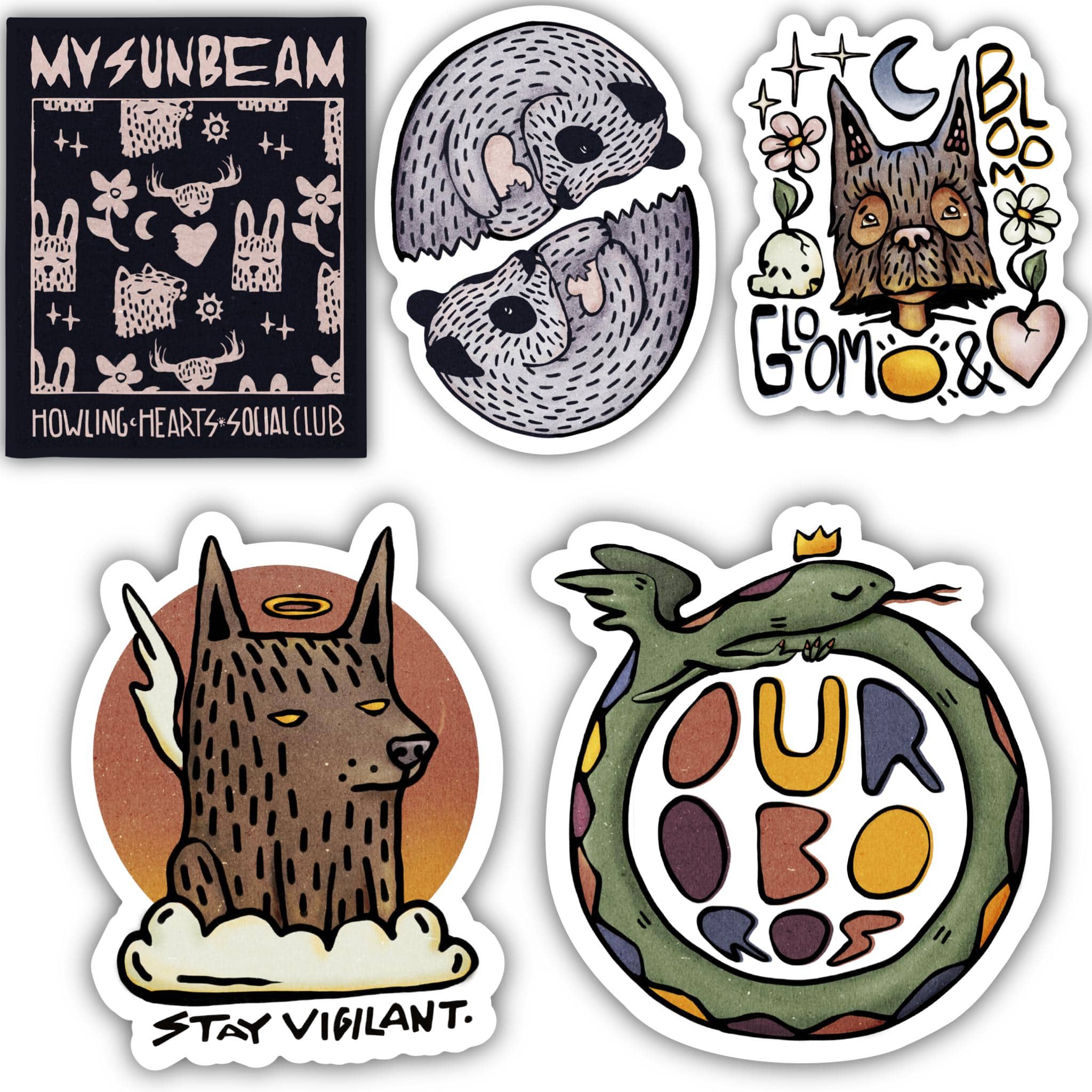  My Sunbeam Midnight Sticker 5 Pack、mySite、elrpsem3k