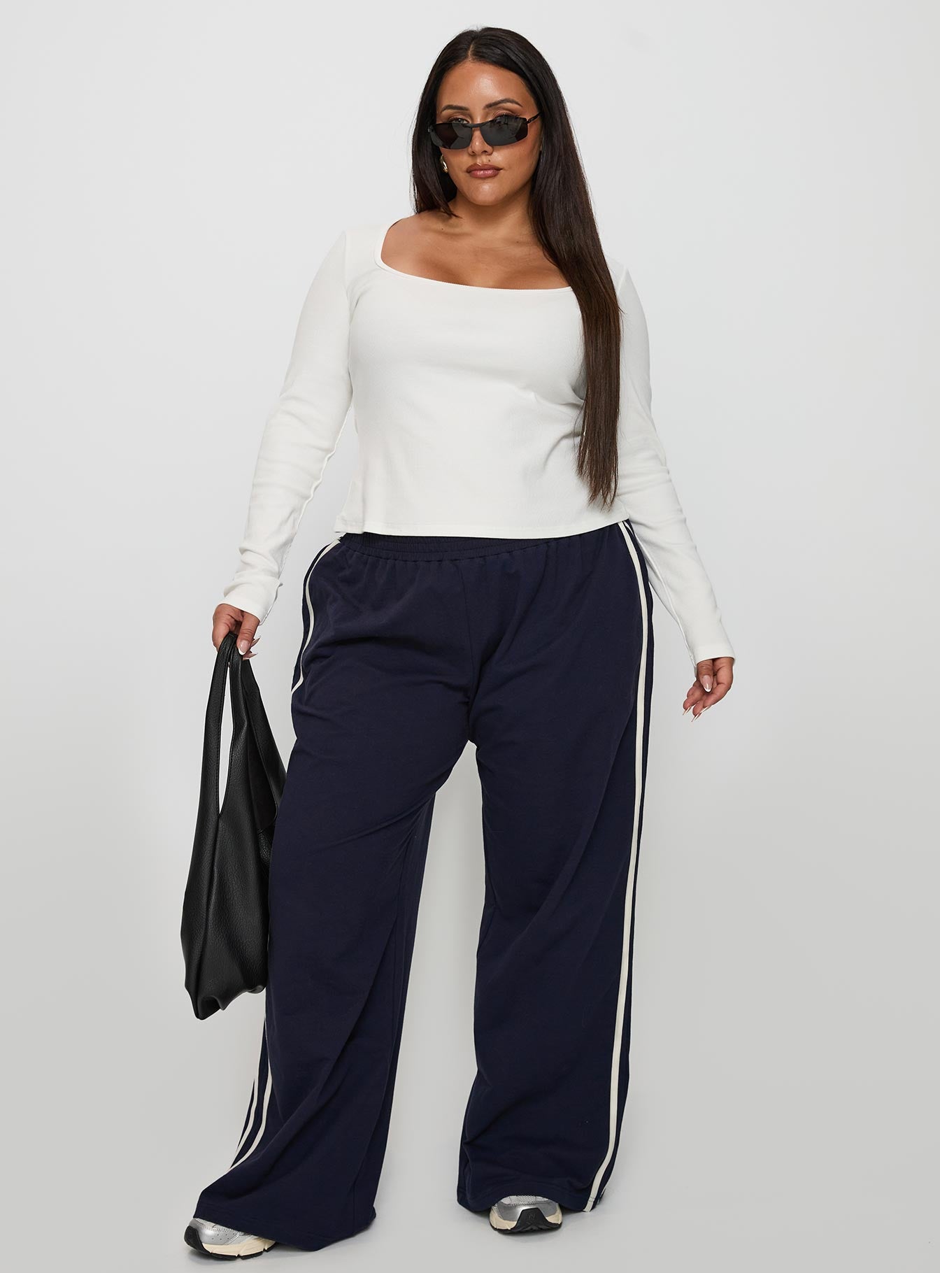 Baseline Long Sleeve Top White Curve、mySite、solidvoid