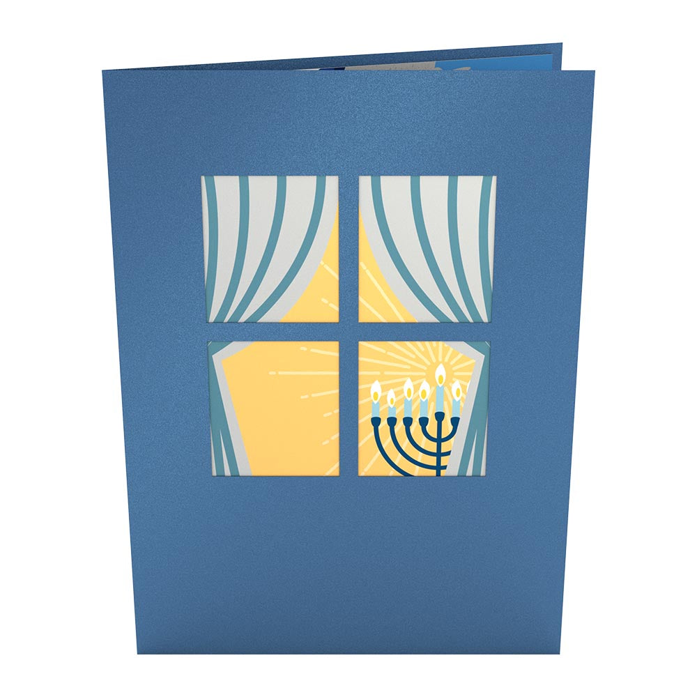 Menorah Lights Pop-Up Card、mySite、solidvoid