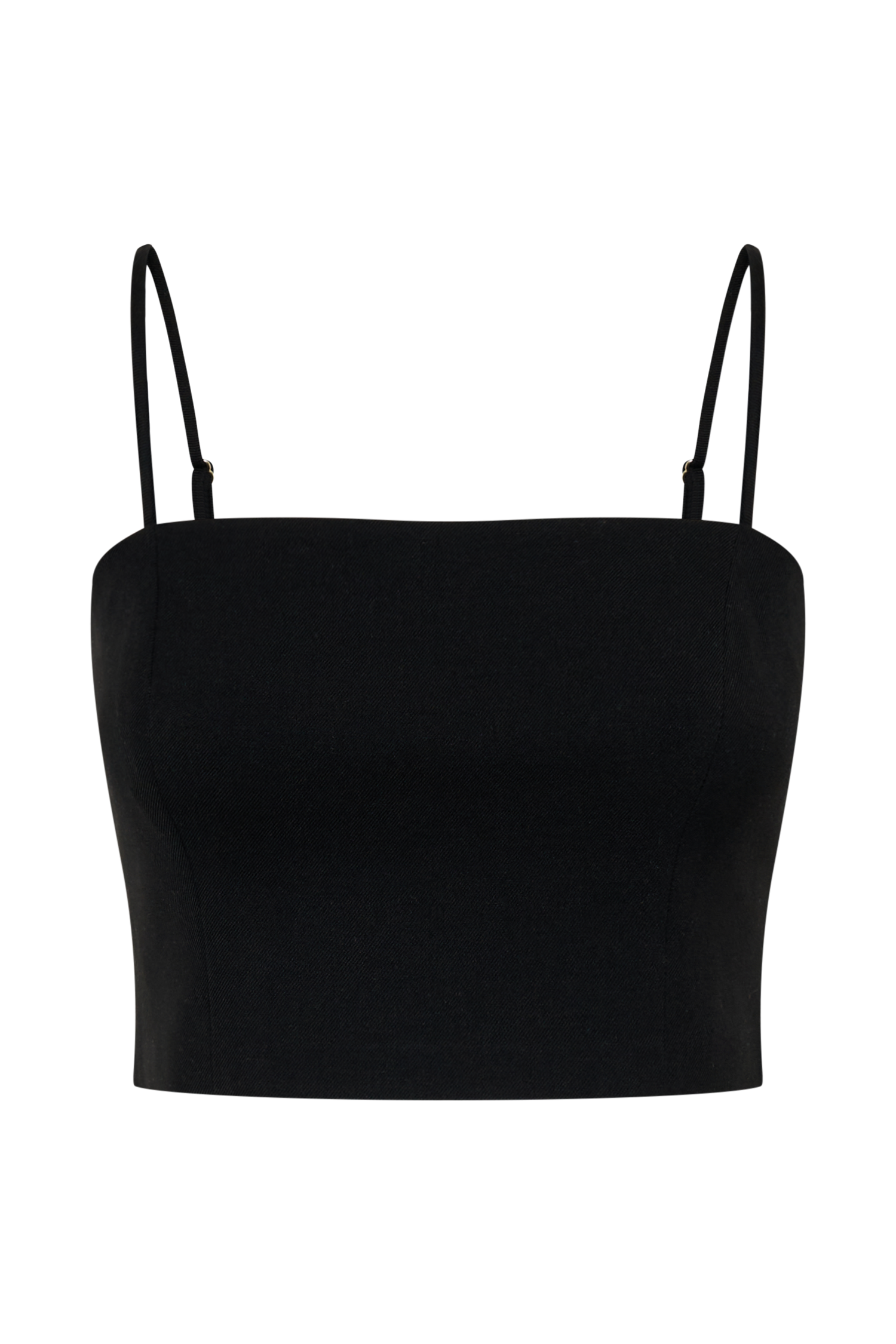 Grace Suiting Crop Top - Black、mySite、solidvoid