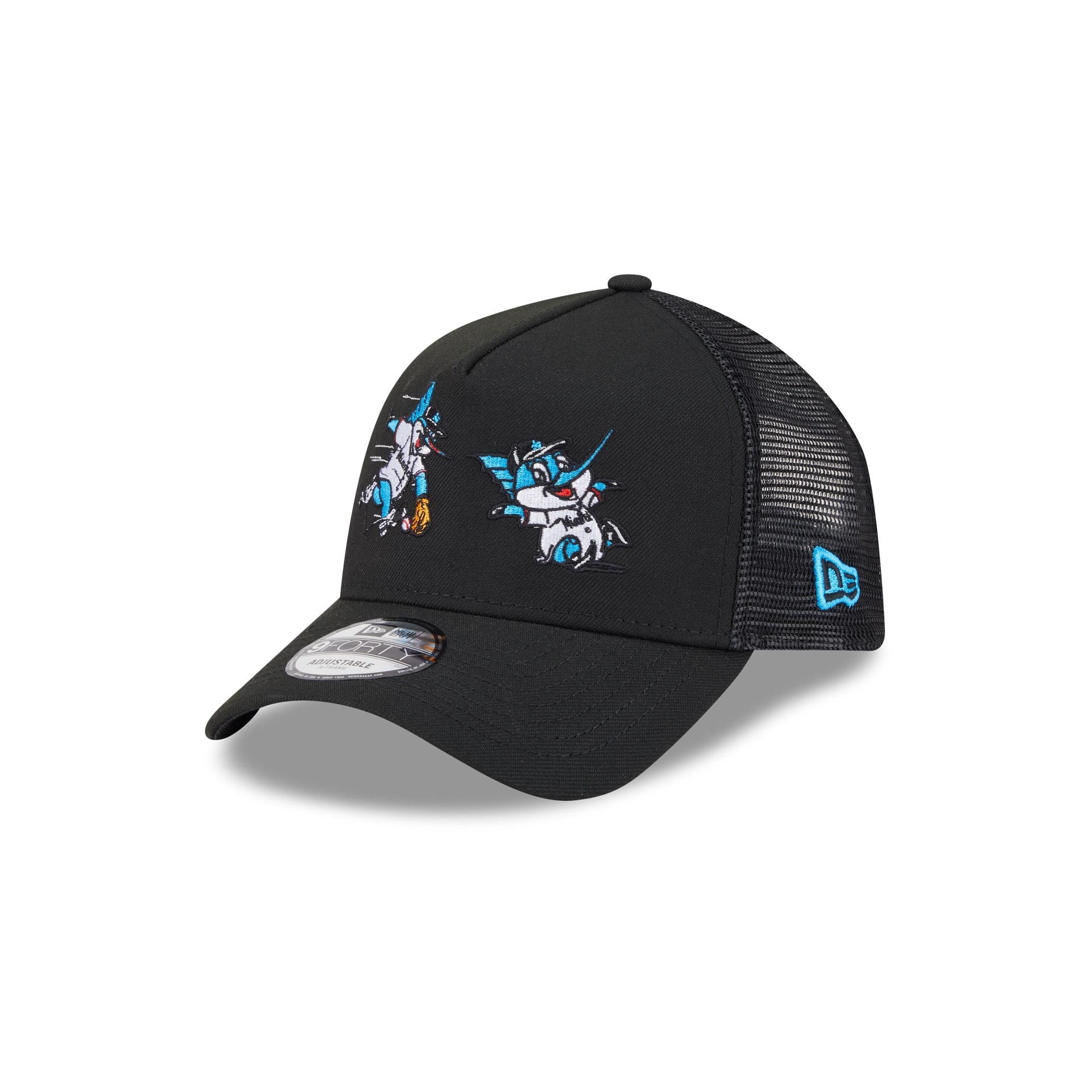 Miami Marlins Generation Mascots 9FORTY A-Frame Trucker Hat、mySite、vikingsvslions
