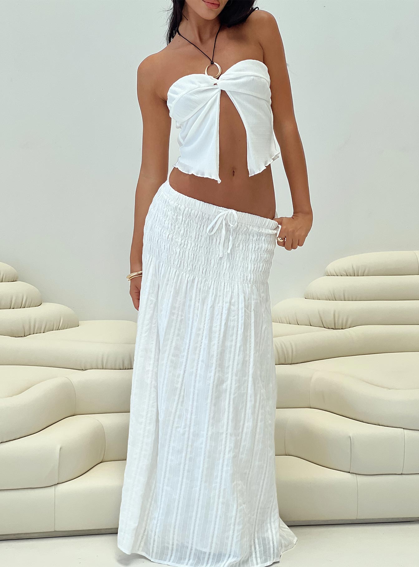 Lose It Strapless Top White、mySite、solidvoid