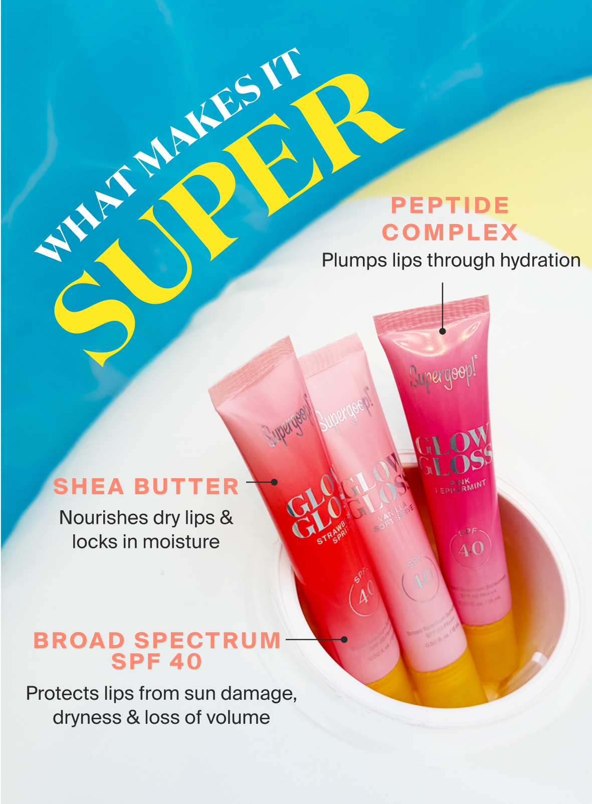  NEW! Glow Gloss SPF 40 Lip Balm Trio、mySite、ghnorth