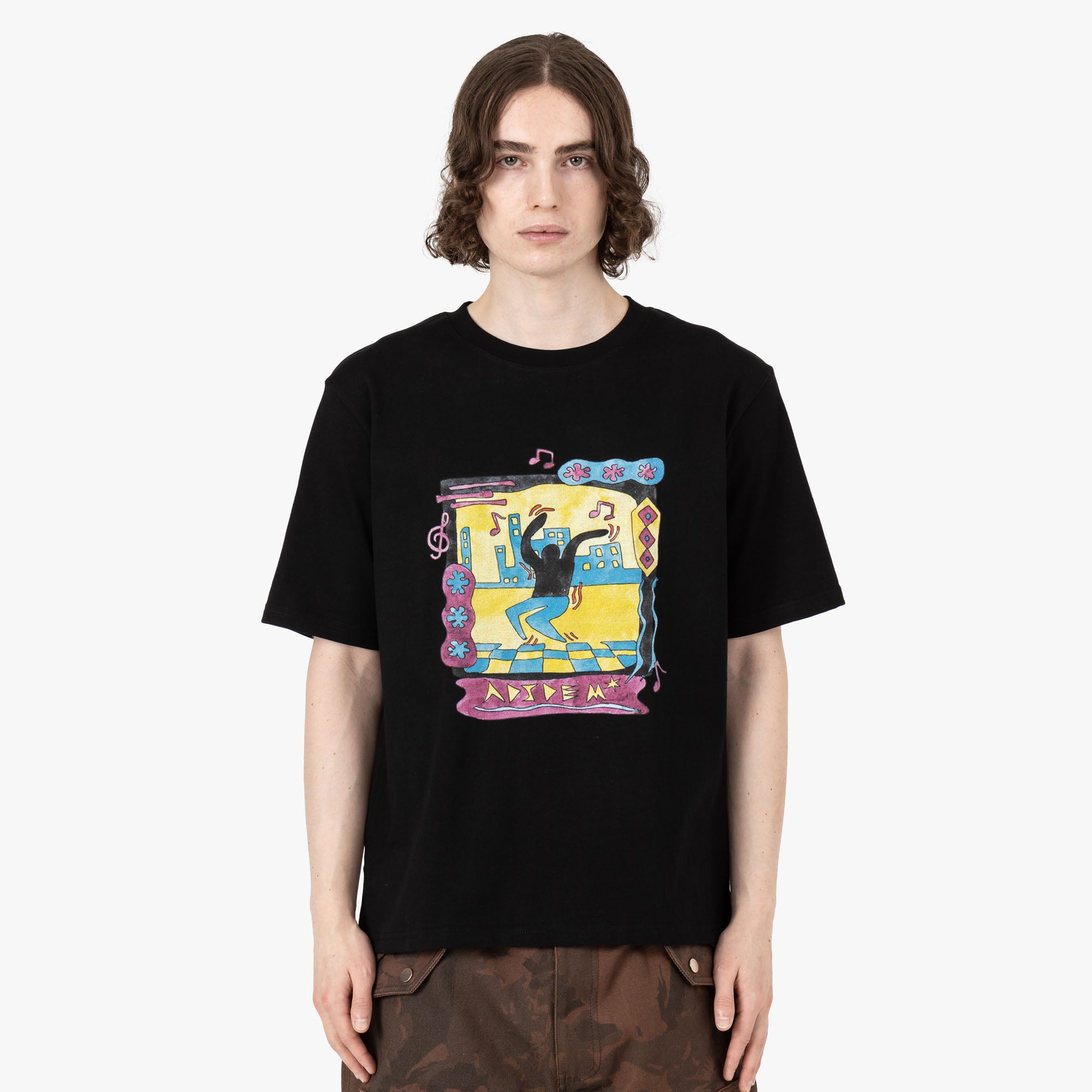  Adidem Asterisks Dancing T-shirt / Black、mySite、merchandisen