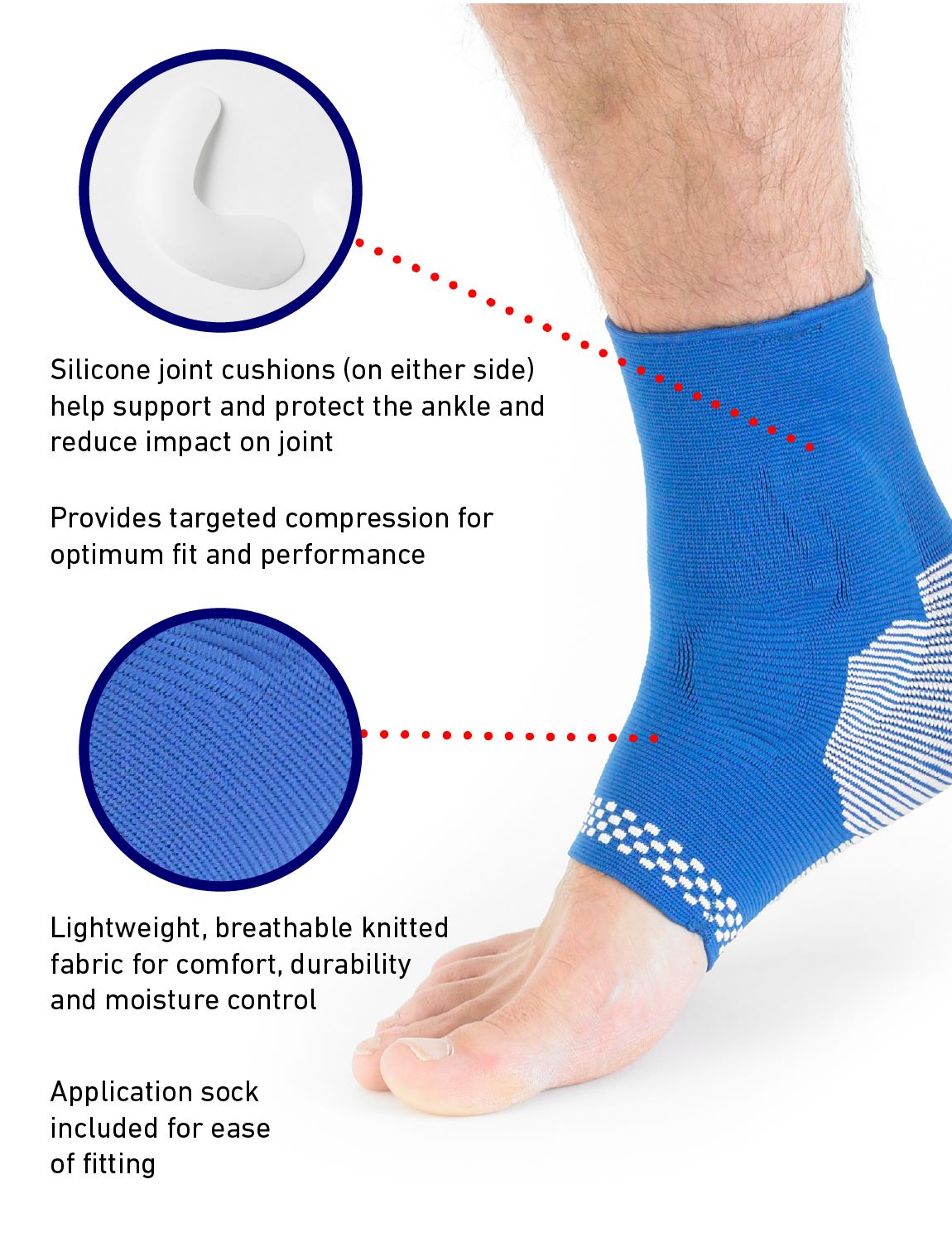  Airflow Plus Ankle Support with Silicone Joint Cushions、mySite、preschool7hills