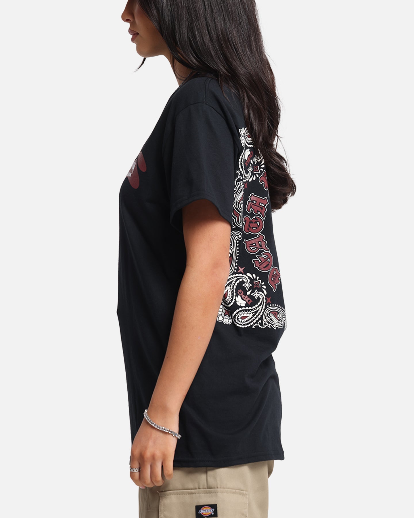 Deathrow Records Doberman Bandana T-Shirt Black、mySite、zt4zffjzw