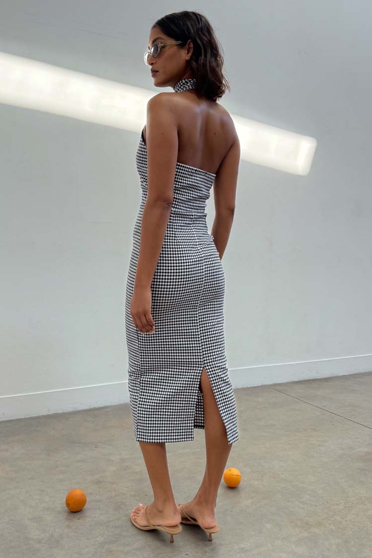Gingham Halterneck Dress、mySite、solidvoid