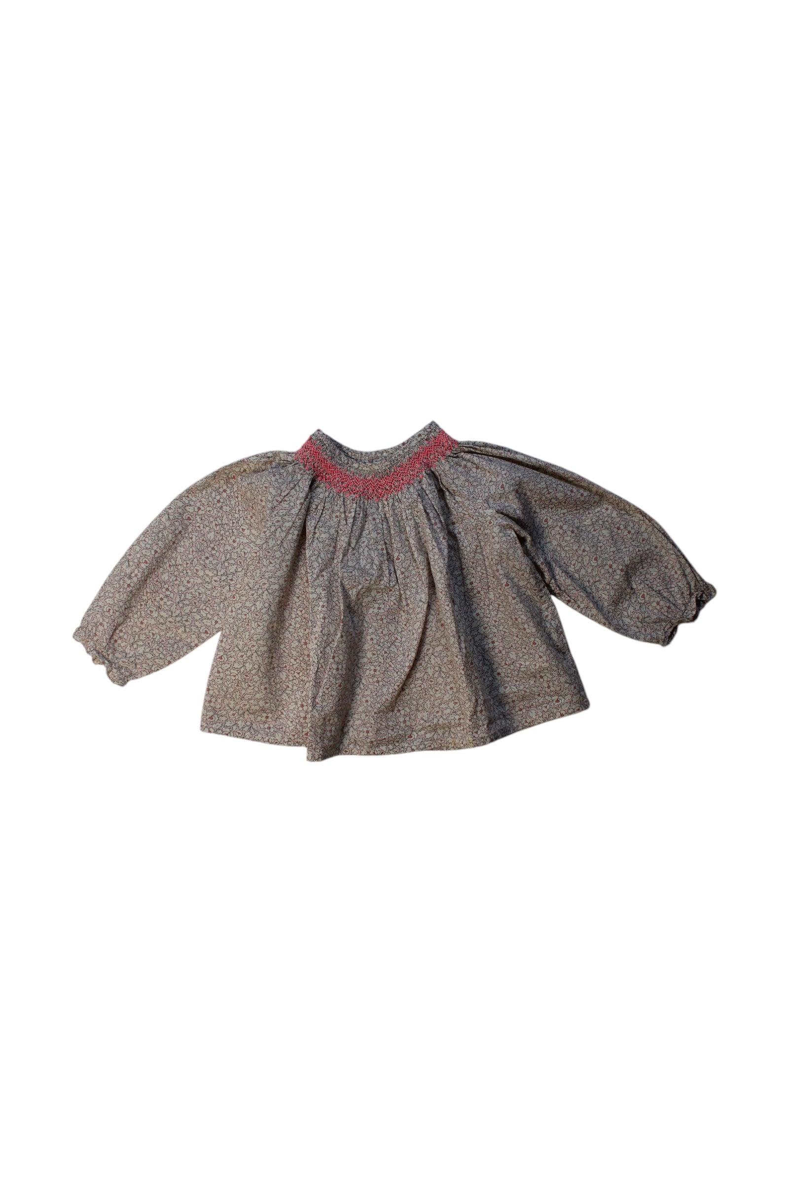 Bonpoint Smocked Long Sleeve Top 6-12M、mySite、g9winljtr