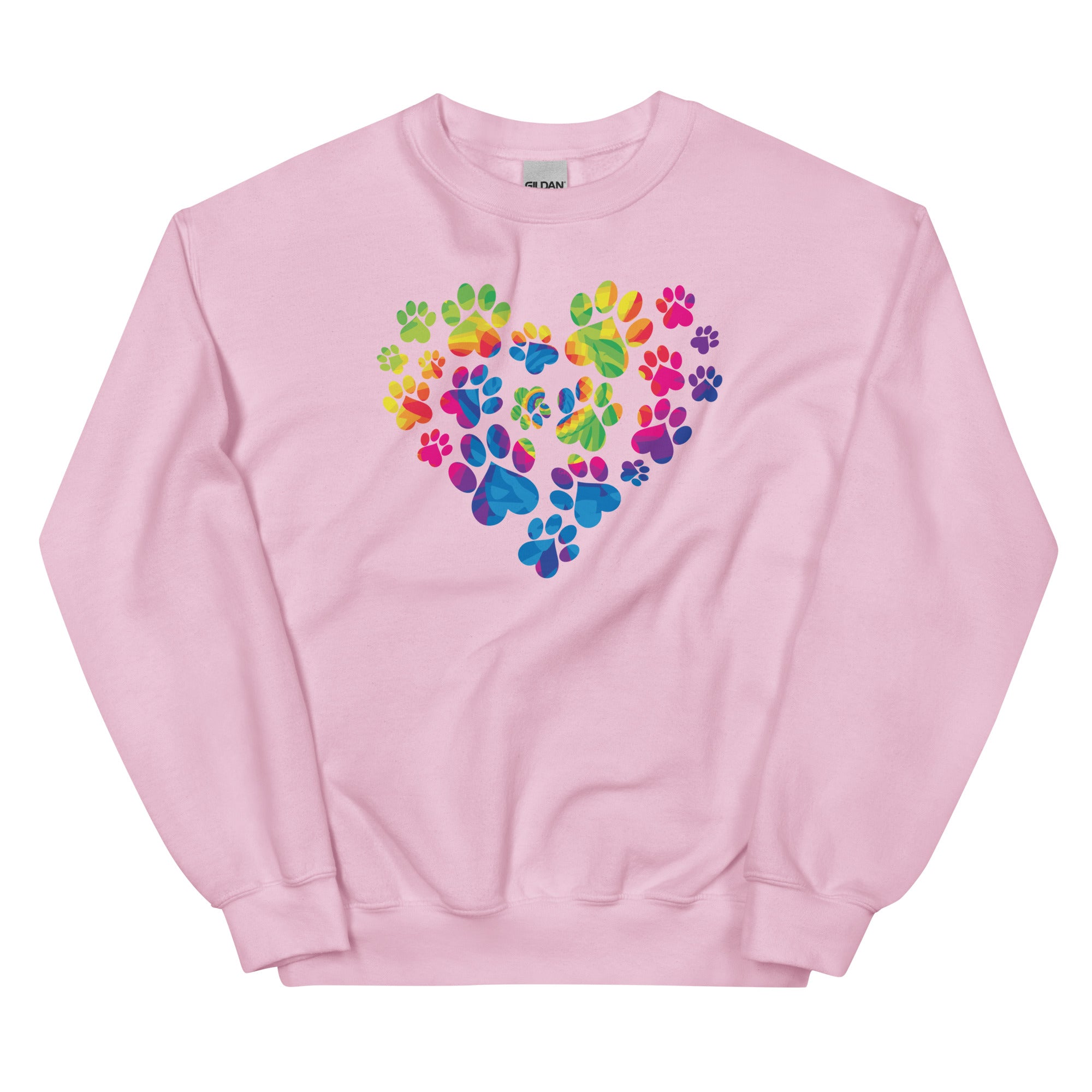 Anniversary Paw Print Love Crewneck Sweatshirt、mySite、camillekostekn