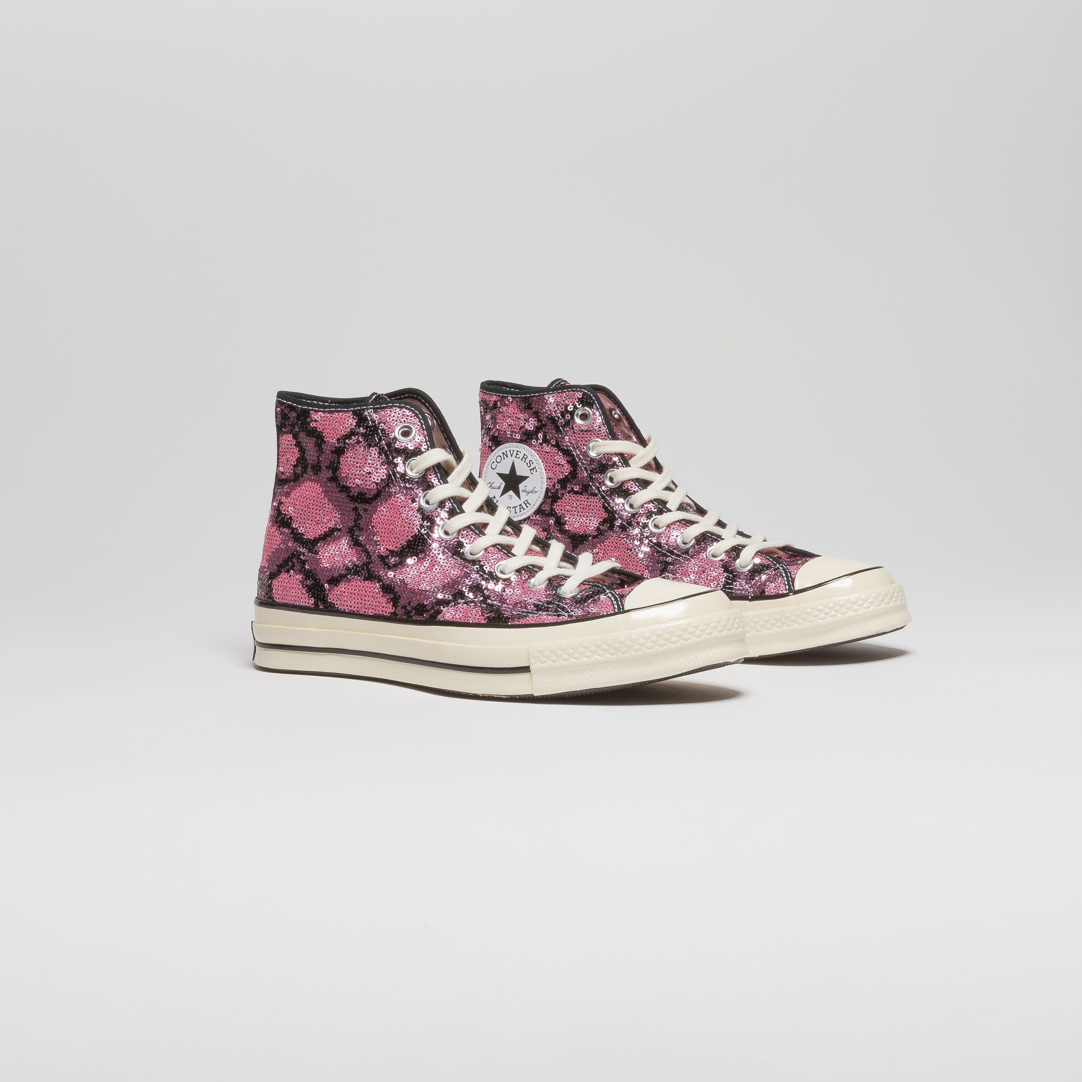 Chuck Taylor All Star Sequin High Top Mens Lifestyle Shoe - Black/Pink、mySite、dreamappss