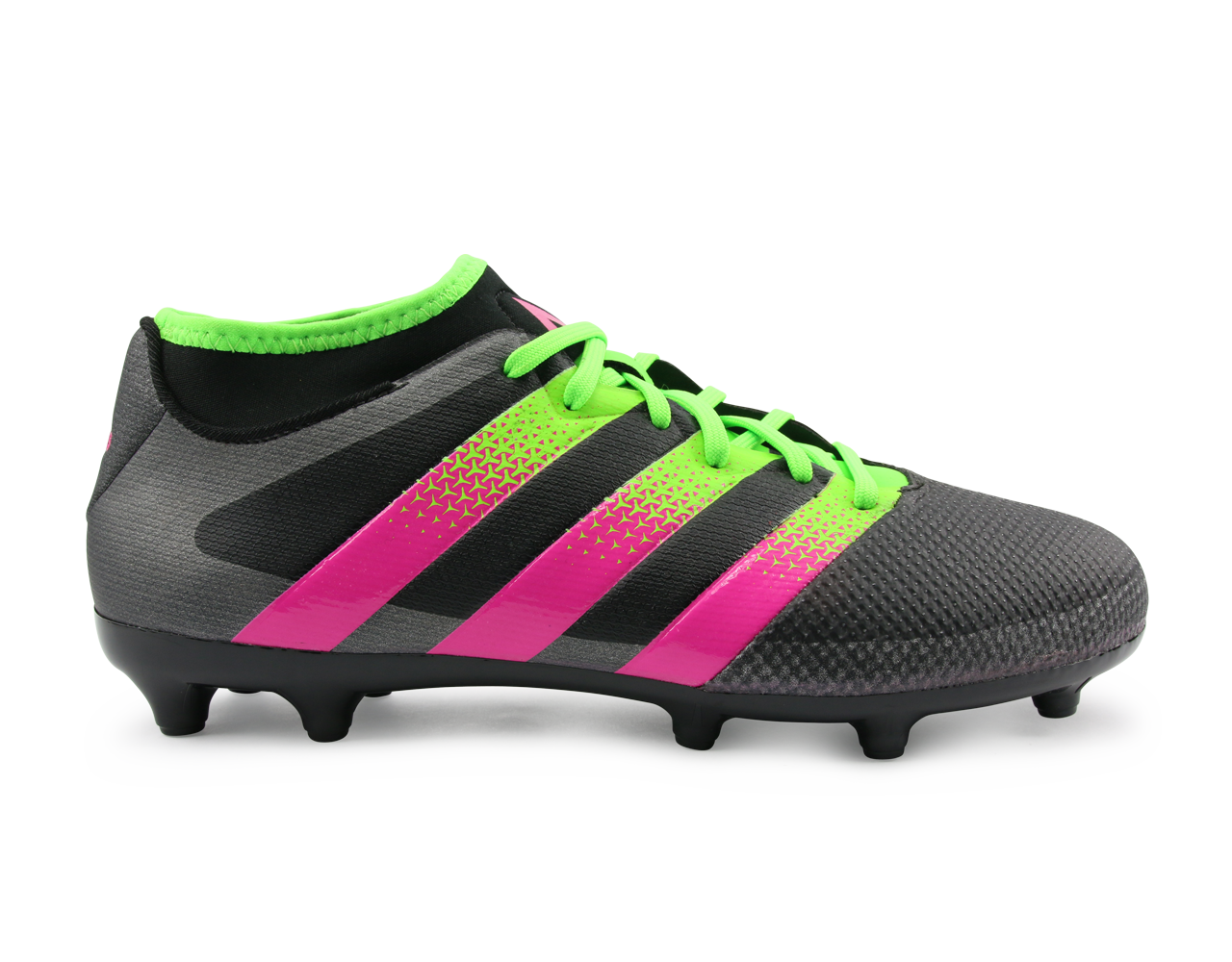 adidas Men's ACE 16.3 Primemesh FG/AG Black/Solar Green/Shock Pink、mySite、bottomscart