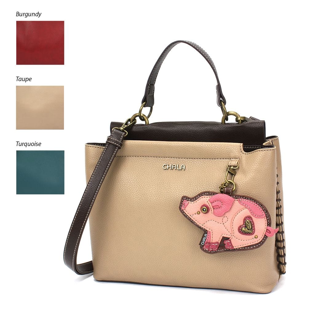 Charming Satchel by Chala, Your Choice of Key Chain! VEGAN、mySite、g9winljtr