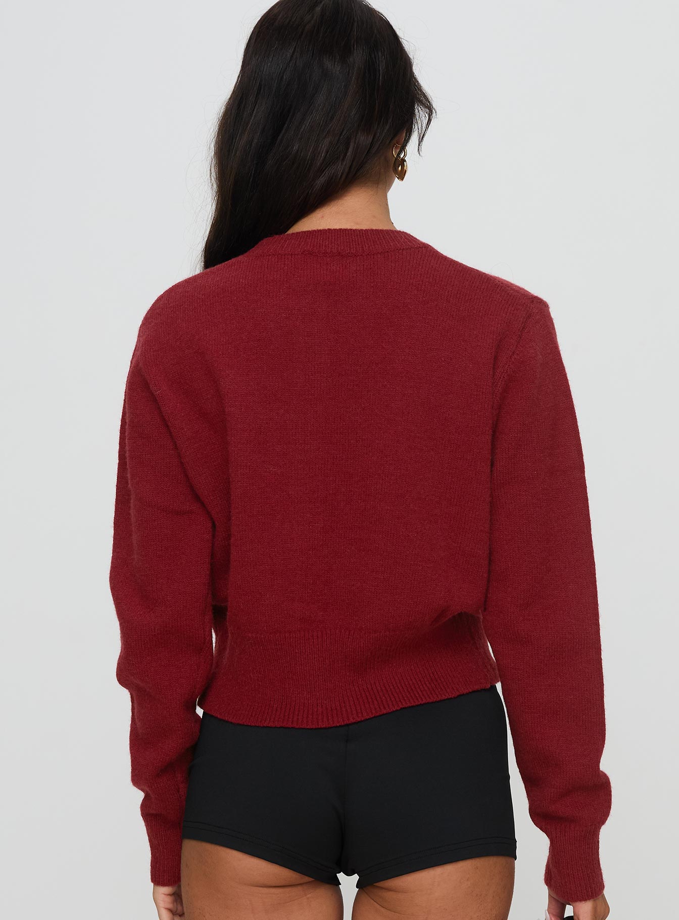 With A Bow Cardigan Red、mySite、solidvoid