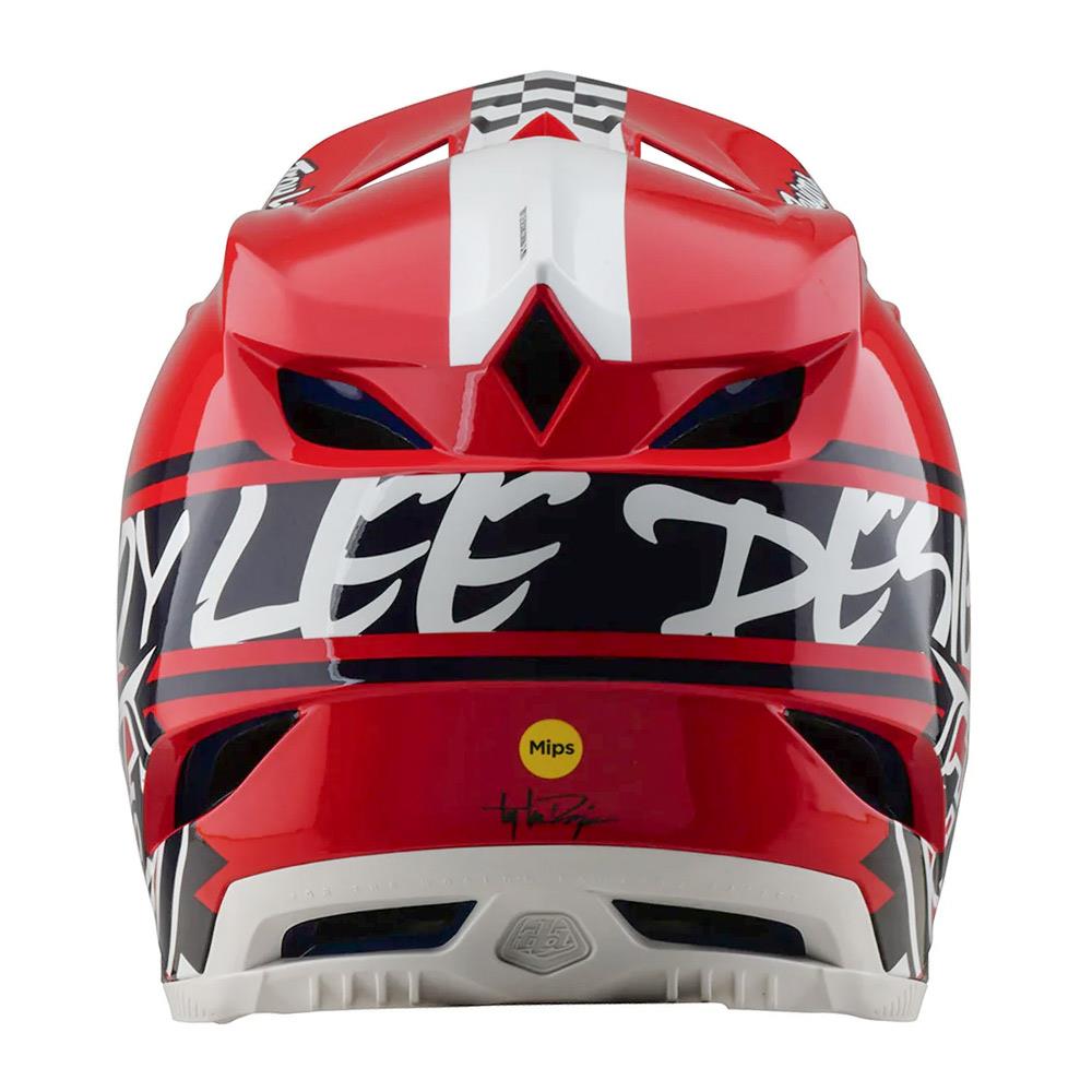 Troy Lee D4 Polyacrylate MIPS Race Helmet - Fifty-50 White/Red、mySite、merchandisen