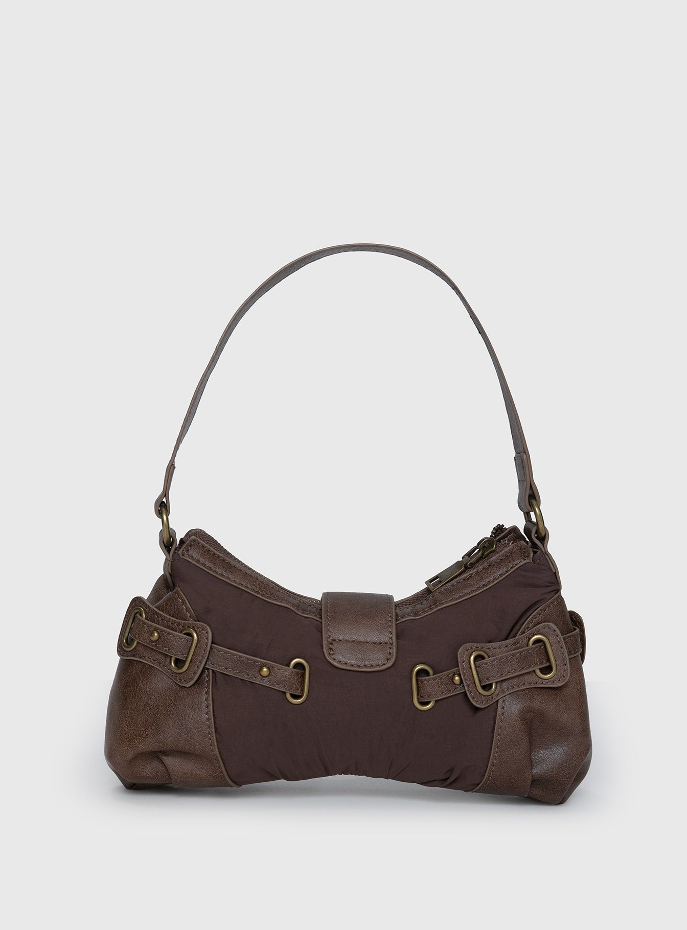 Doyers Street Shoulder Bag Brown、mySite、solidvoid
