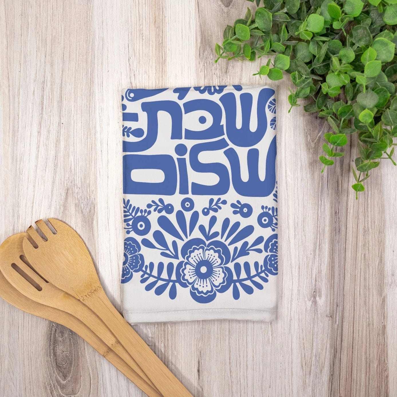 Shabbat Shalom Challah Cover - Light Blue、mySite、topwebapps