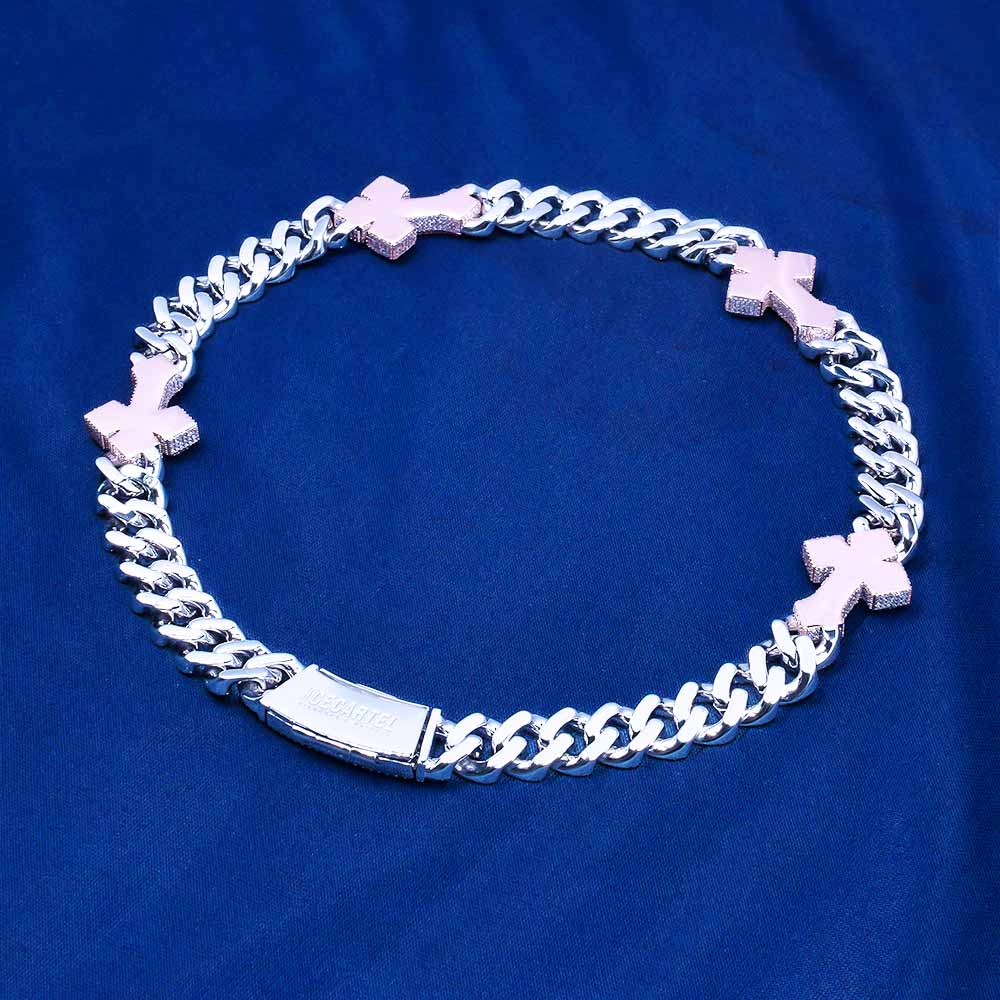 CUSTOM CLASP 15MM Moissanite Baguette Cross Miami Cuban Link Chain 14K Gold、mySite、hinf8tx79