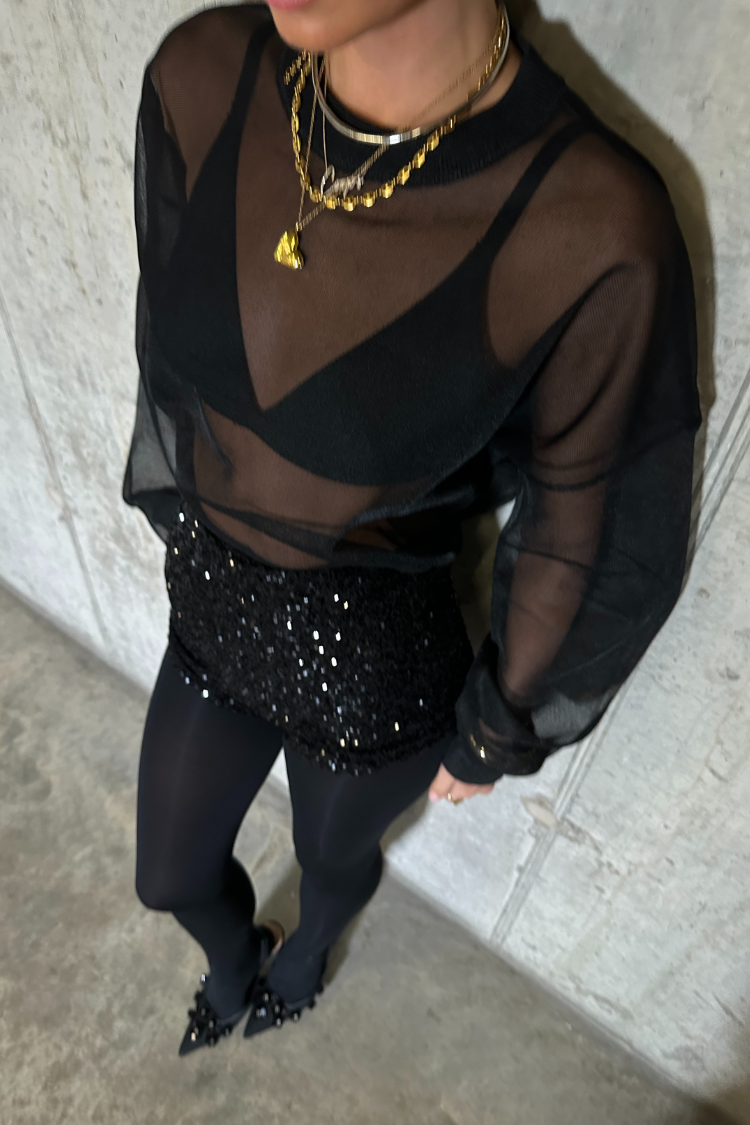 Black Sequin Hot Pants、mySite、solidvoid