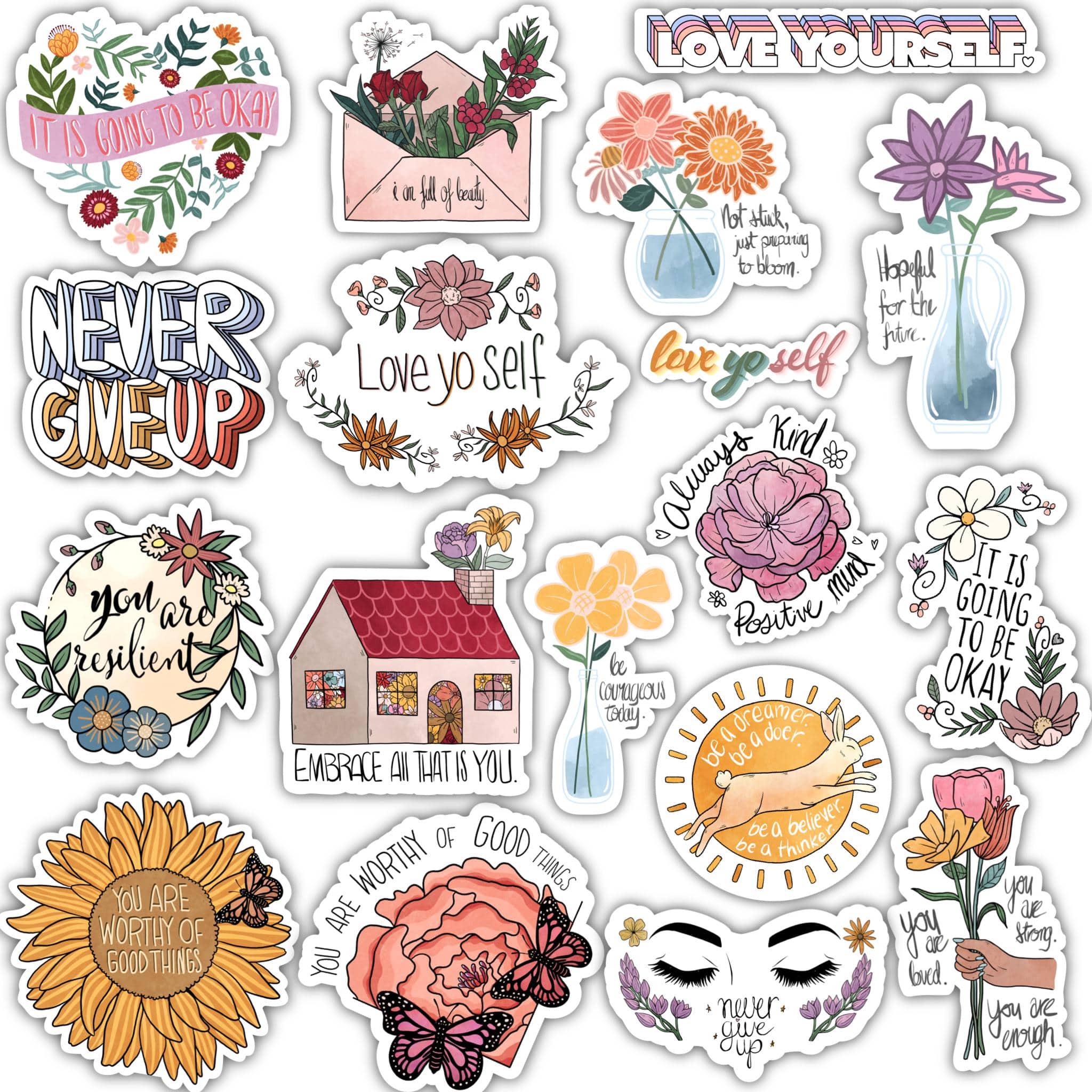  Positivity Sticker 18 Pack、mySite、elrpsem3k