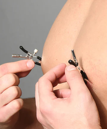 Fetish Fantasy Tassel Nipple Clamps | Adjustable | Silicone Tips、mySite、bottomscart