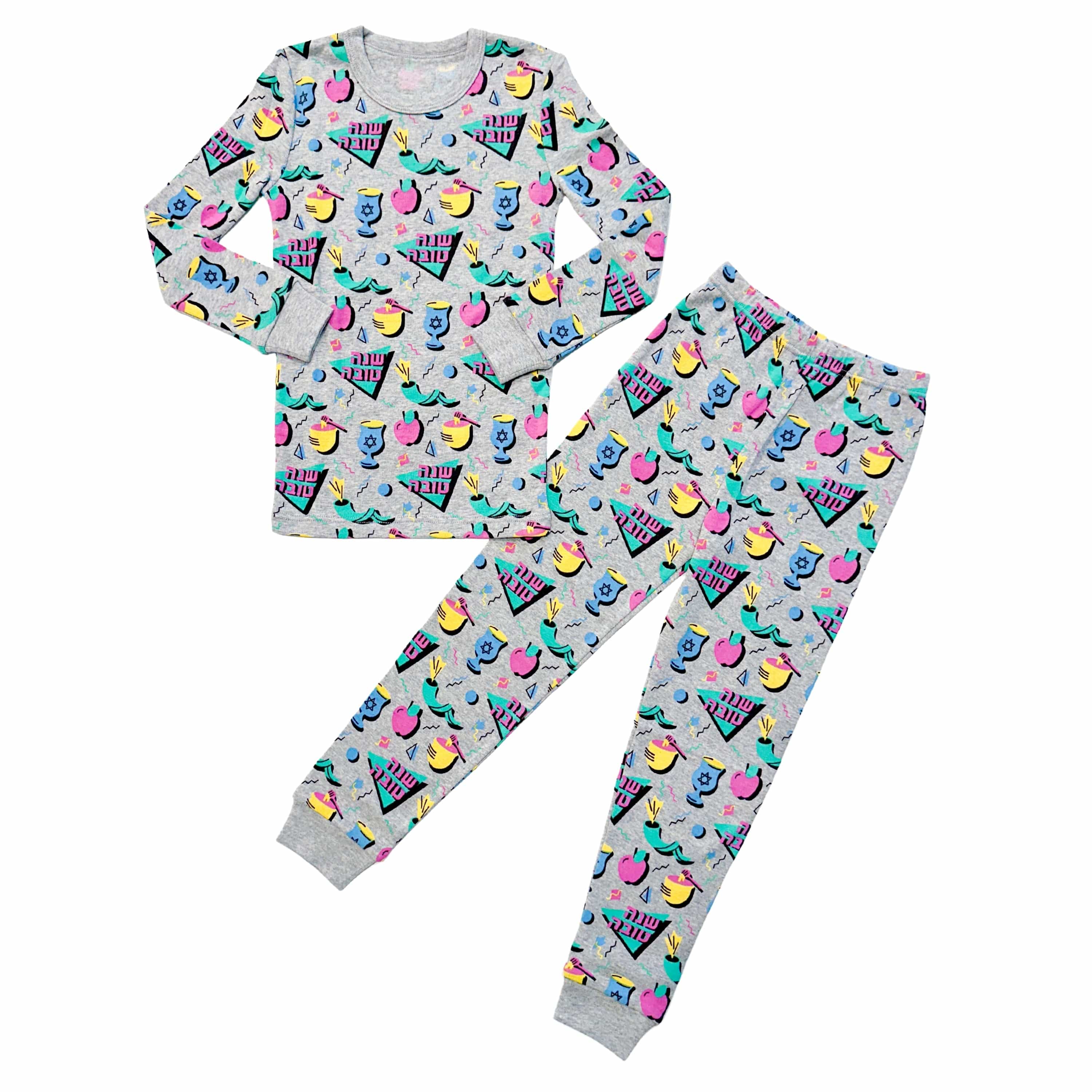 Kids '80s Retro Rosh Hashanah Pajamas - (Unisex Sizes 2T - 12)、mySite、topwebapps