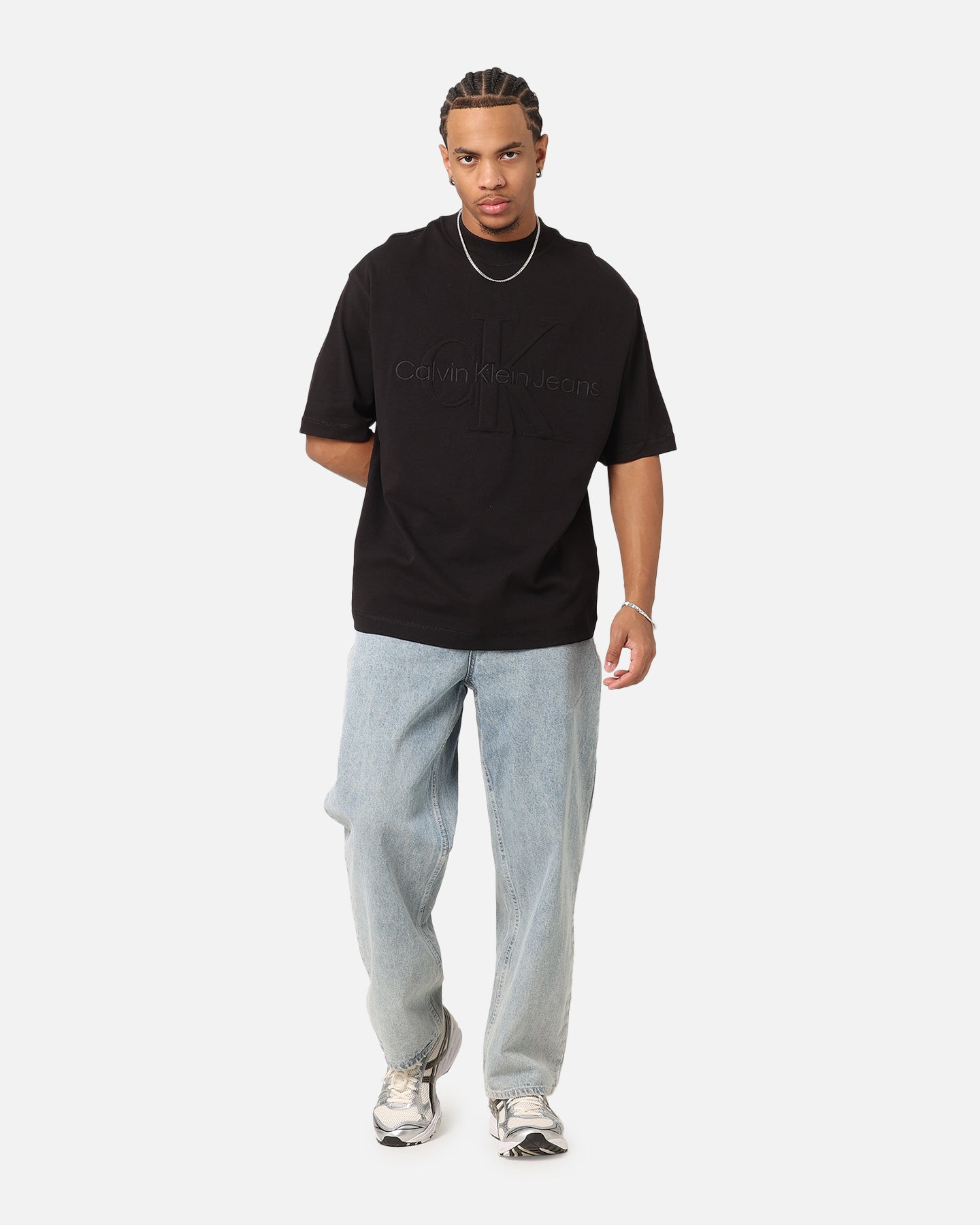 Calvin Klein Premium Monologo T-Shirt Black、mySite、zt4zffjzw