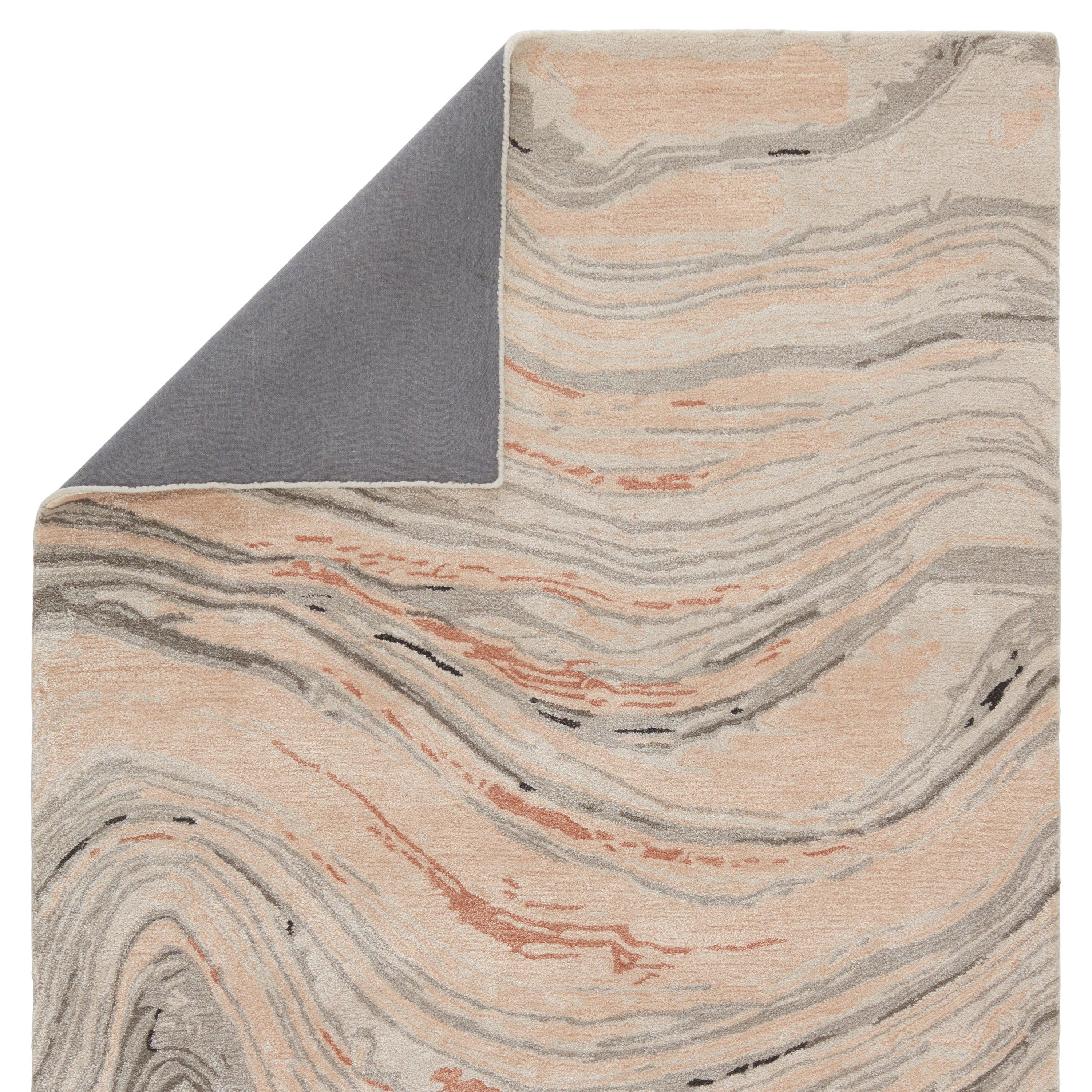 Atha Handmade Abstract Light Blush Gray Area Rug、mySite、gigharbornorthrealestate