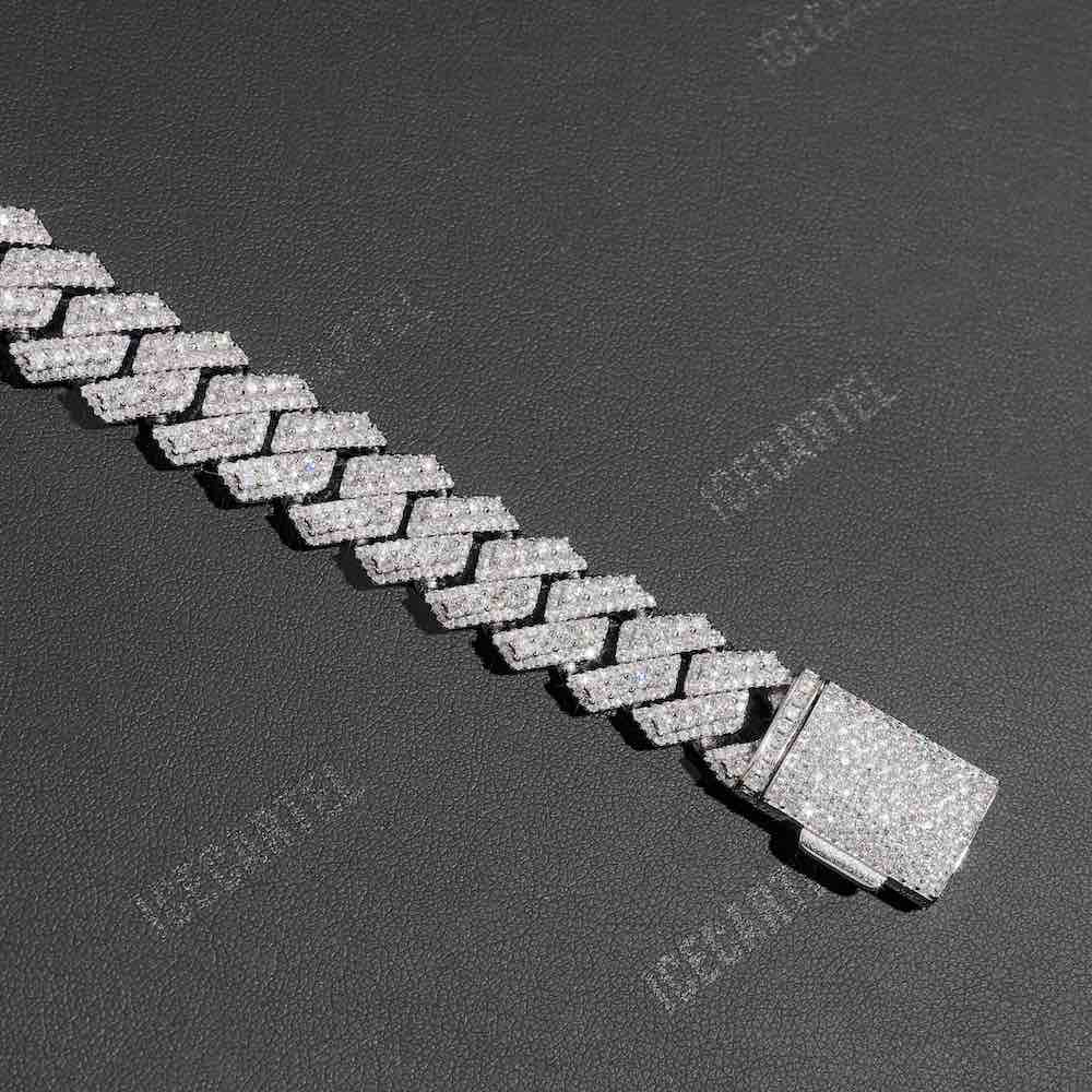 Iced Out Halo Cluster Cuban Link Bracelet 14K Gold - 15MM、mySite、hinf8tx79