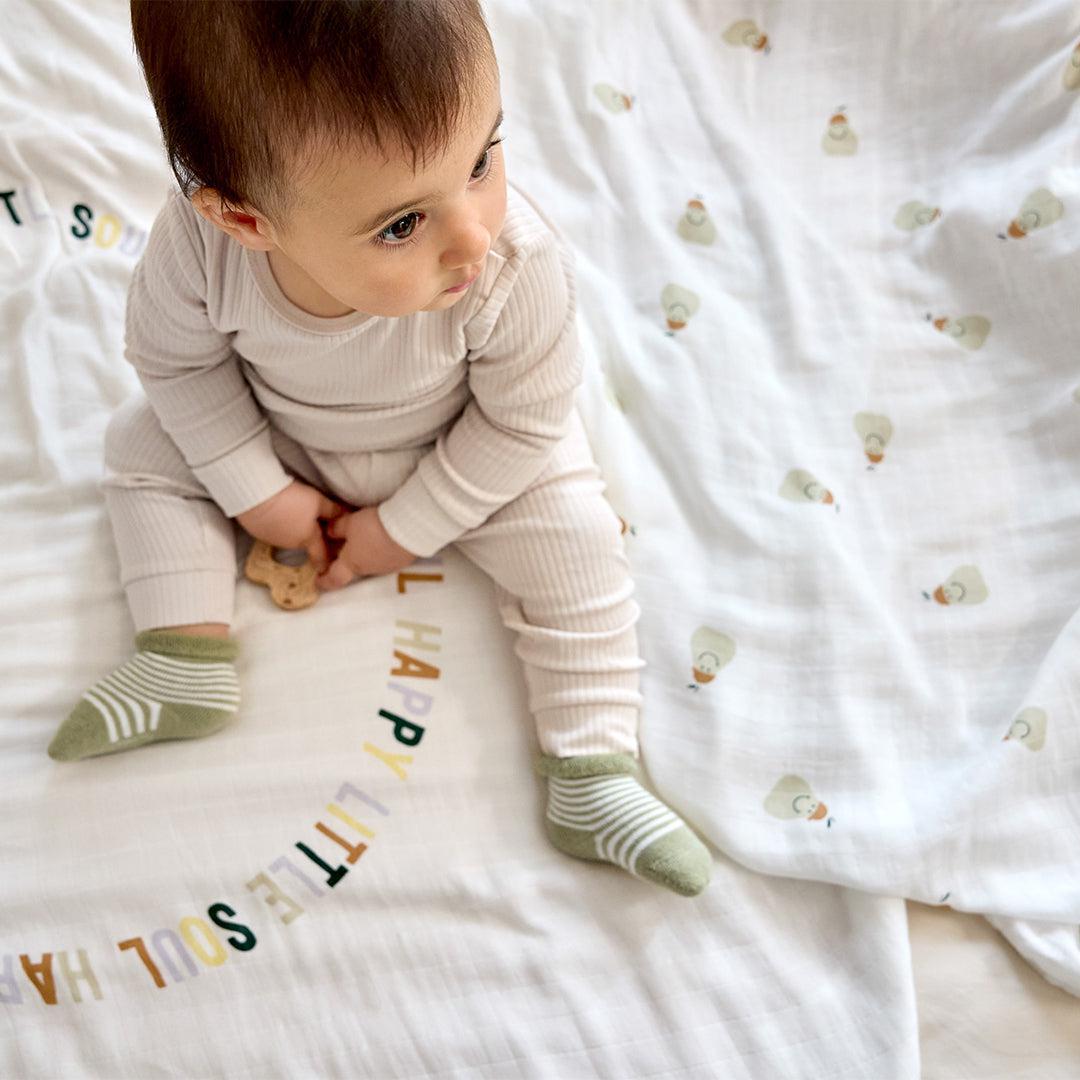  Lassig Terry Socks - 3 Pack - Light Khaki - Pear、mySite、merchandisen