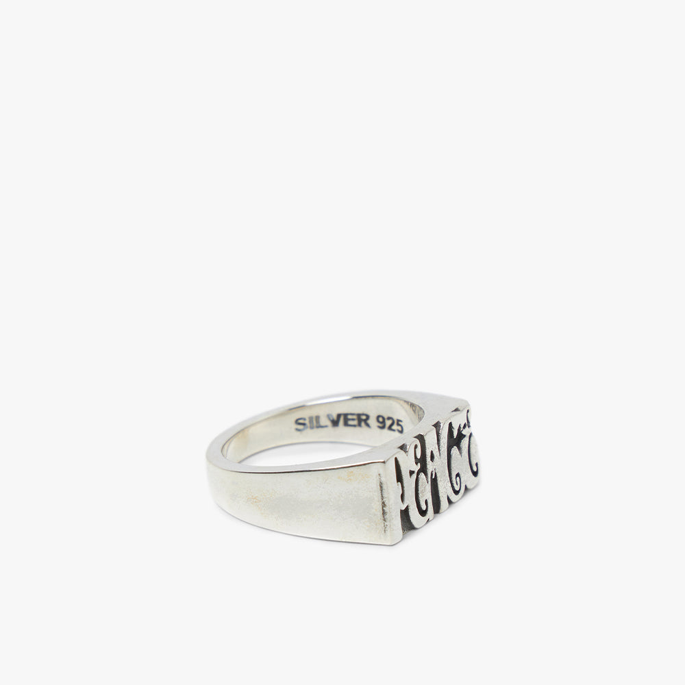  MAPLE Word Peace Ring / Silver .925、mySite、merchandisen