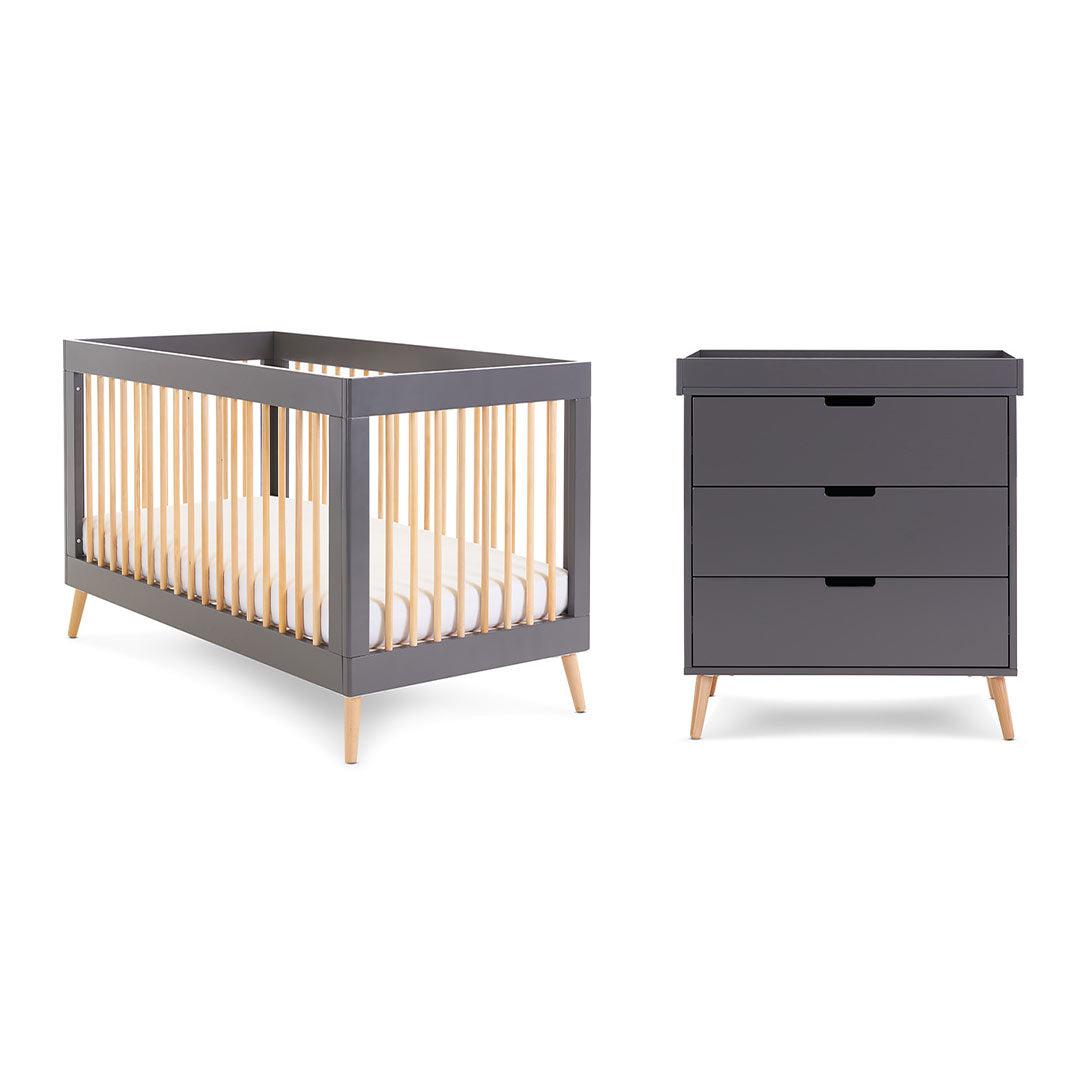  Obaby Maya 2 Piece Room Set - Slate + Natural、mySite、merchandisen