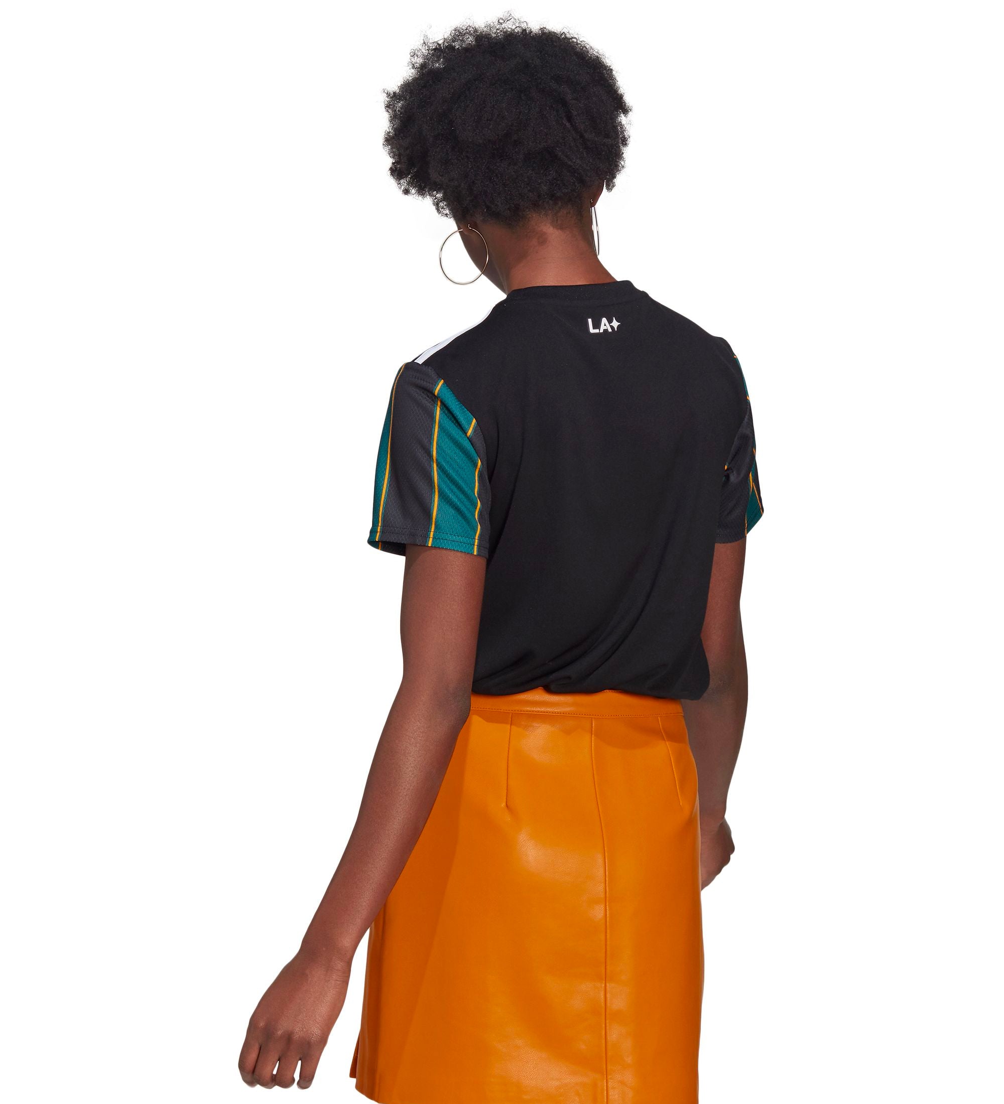 adidas Women's LA Galaxy 2021/22 Away Jersey Black/Tech Green、mySite、bottomscart