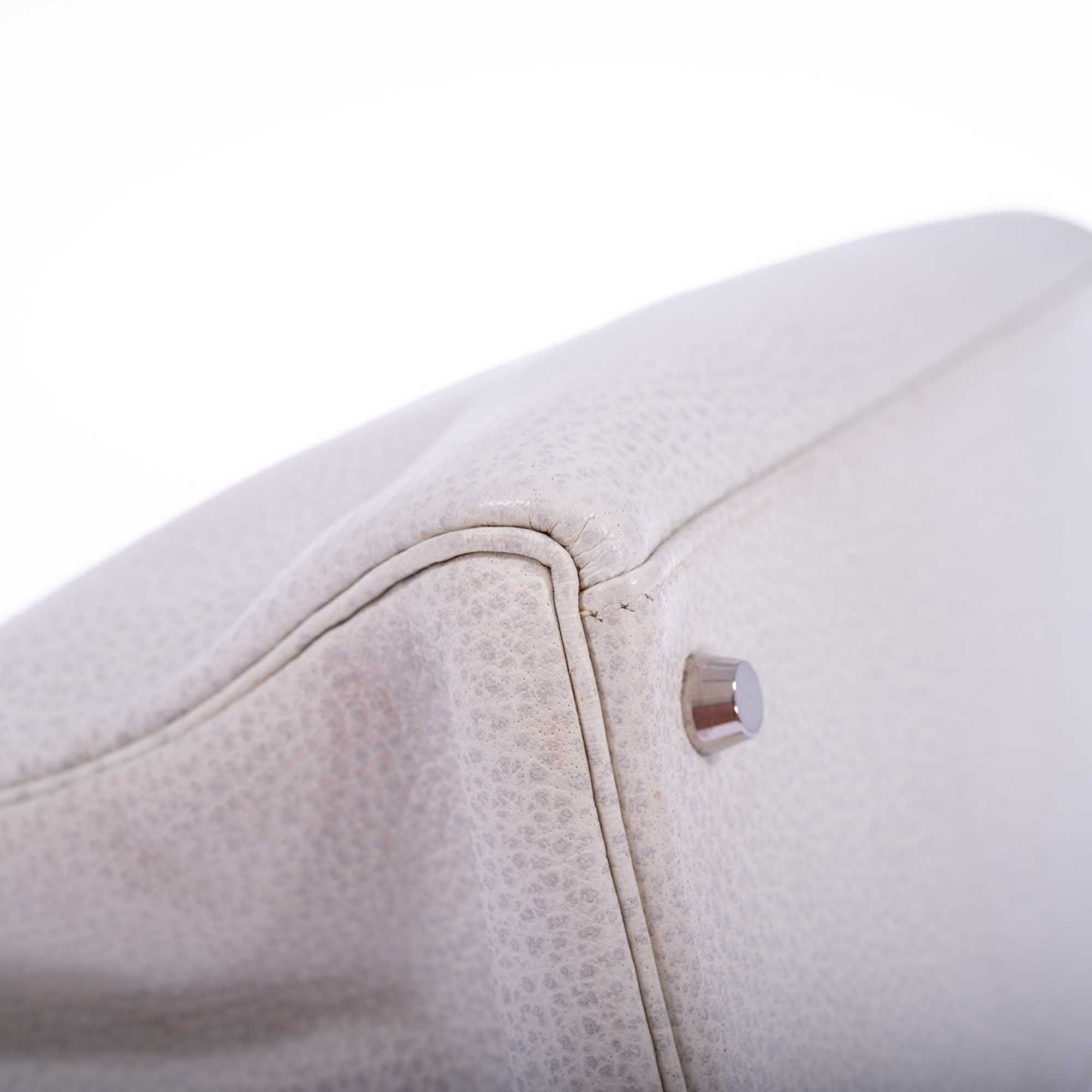 Hermès Kelly 35 Retourne White Dalmatian Buffalo Skipper Palladium Hardware、mySite、garminoutage.com