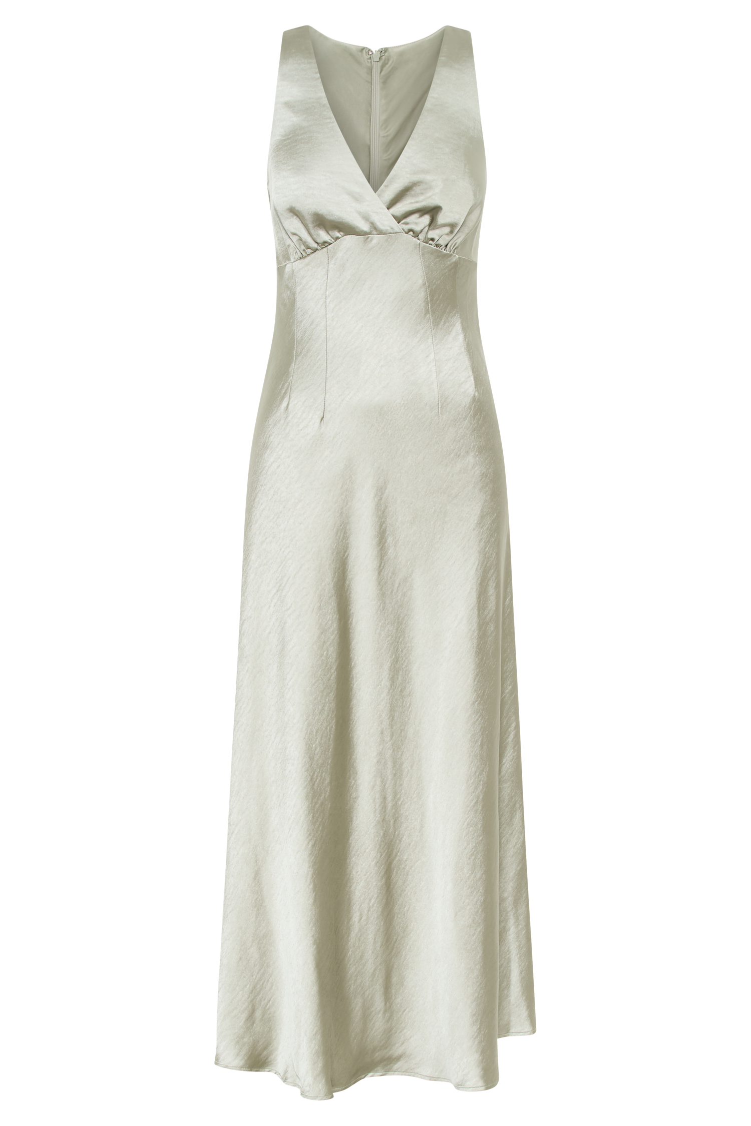 Meghan Satin Maxi Dress - Sage、mySite、solidvoid