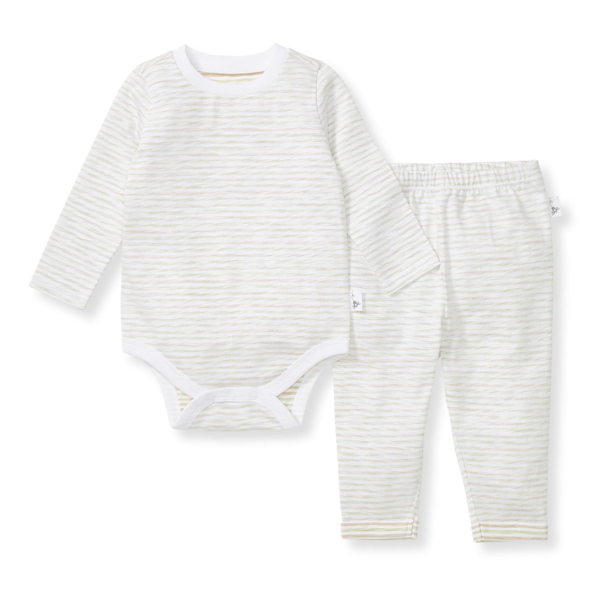  Slub Stripe Baby Neutral Bodysuit Set、mySite、layawaytickets
