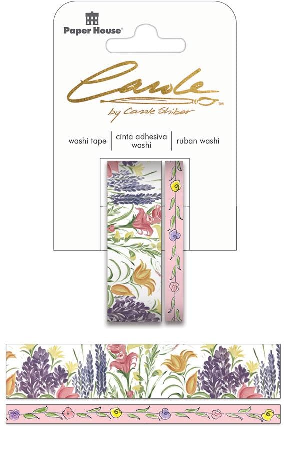  Washi Tape Set - Carole Shiber Hand-Painted Wildflowers、mySite、ghnorth