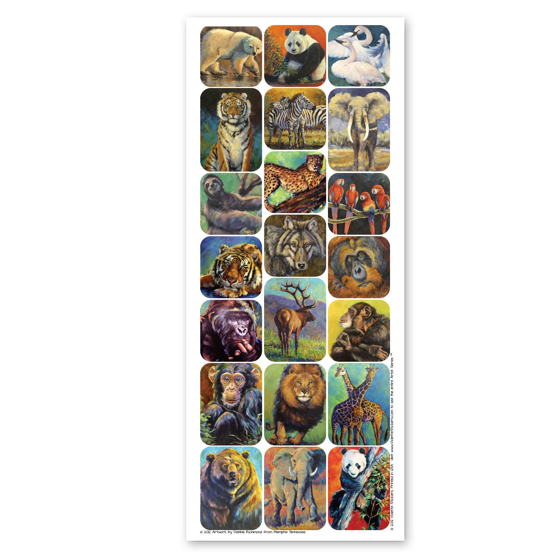  Debbie Richmond's Wild Animals Stickers、mySite、ghnorth