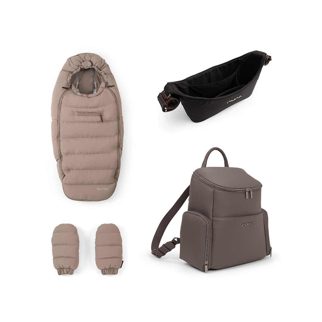  Nuna Footmuff and Gloves Bundle (With Essential Bag and Organiser)、mySite、merchandisen