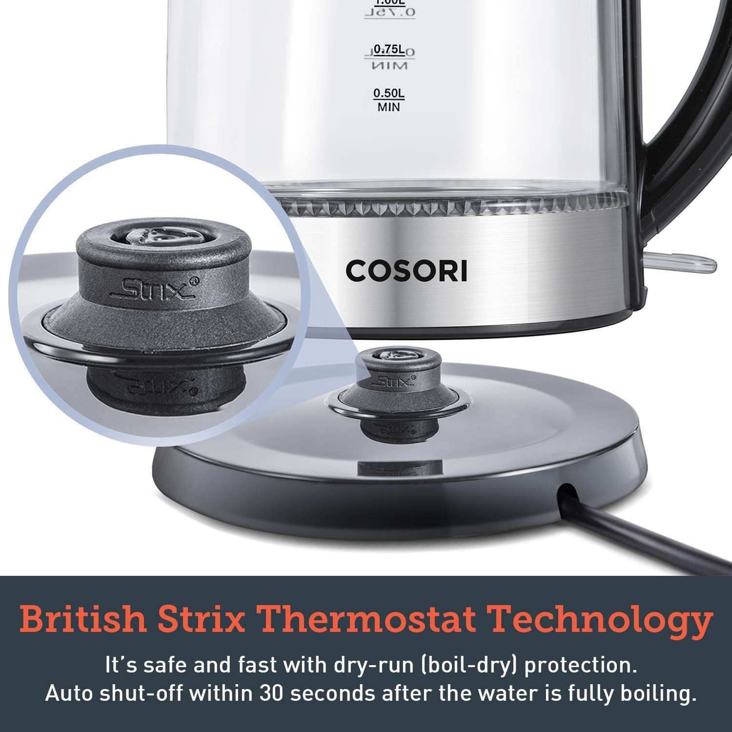COSORI Speed-Boil Electric Tea Kettle 1.7L CO171、mySite、fannypackpong