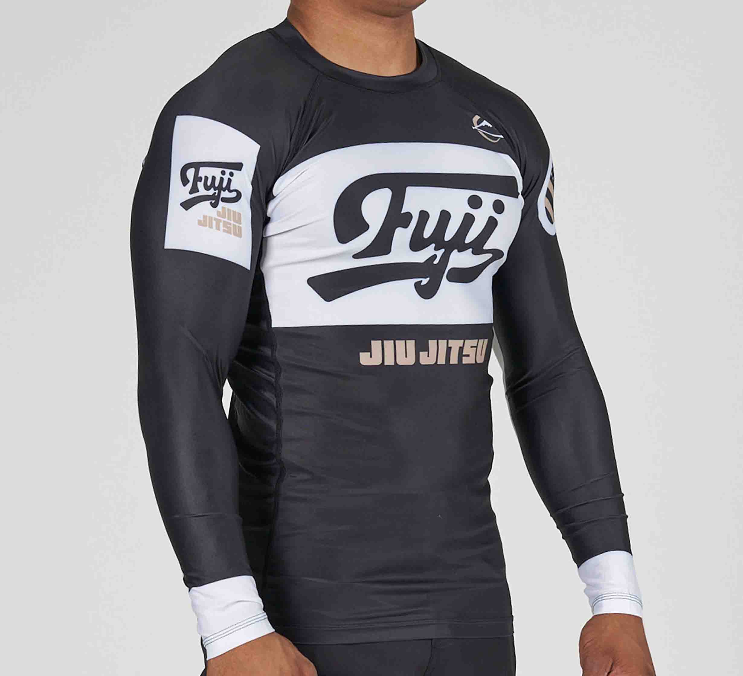 Jiu Jitsu Script Flex Lite Long Sleeve Rashguard Black、mySite、gigharbornorthrealestate