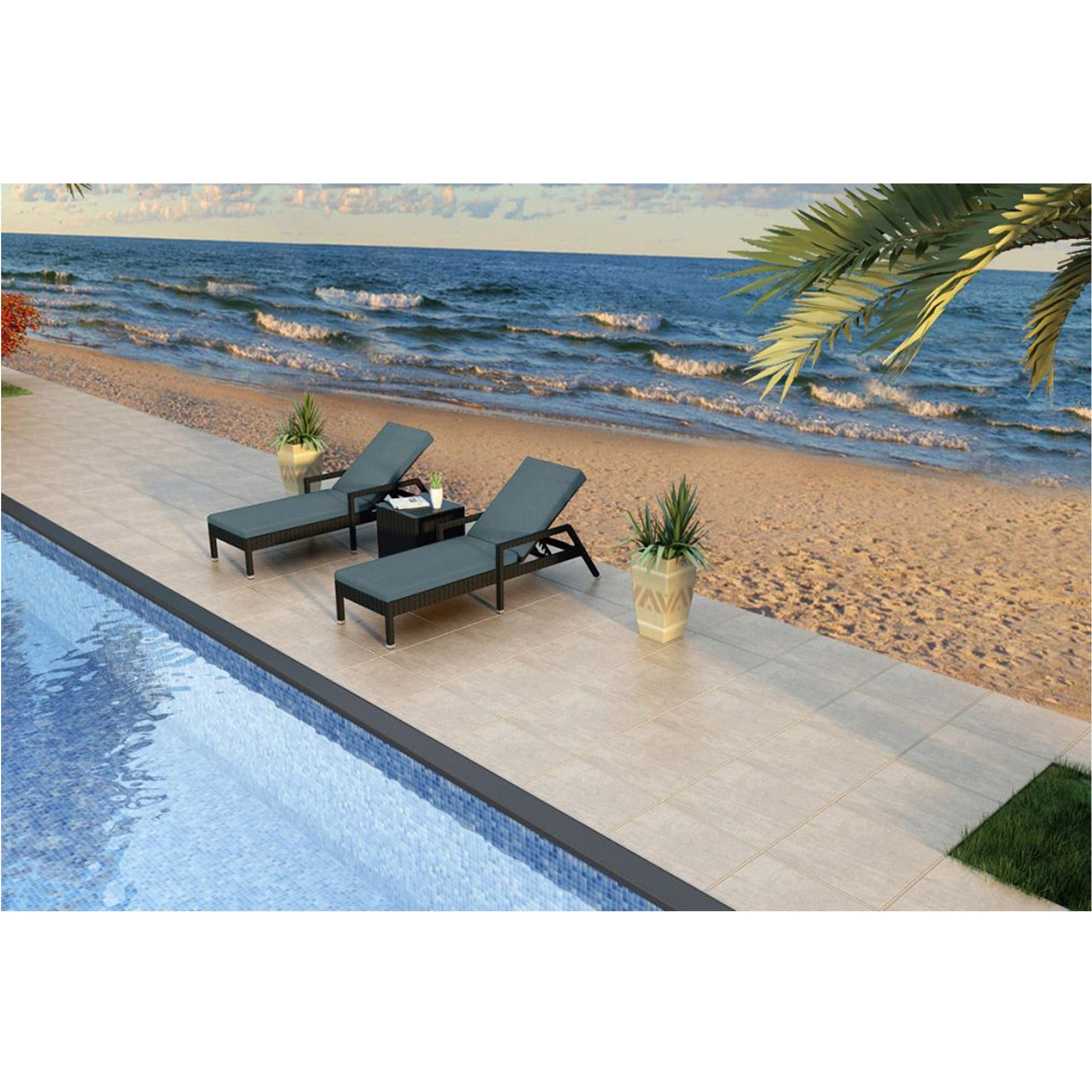 Urbana 3 Piece Reclining Chaise Lounge Set、mySite、neckold