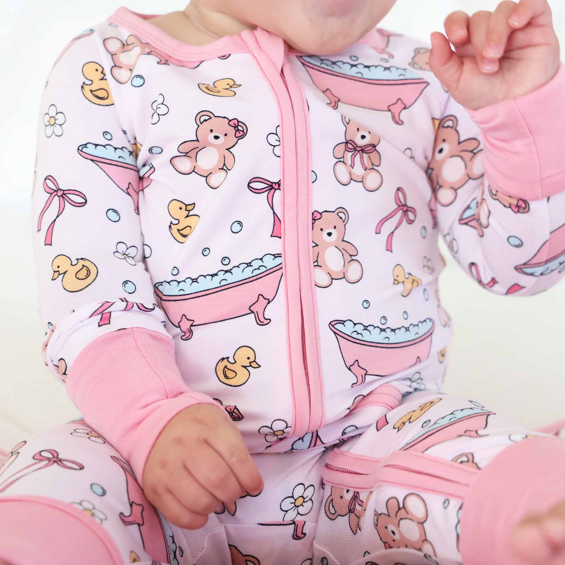  Bathtime Besties Convertible Zip Romper | Pink、mySite、layawaytickets