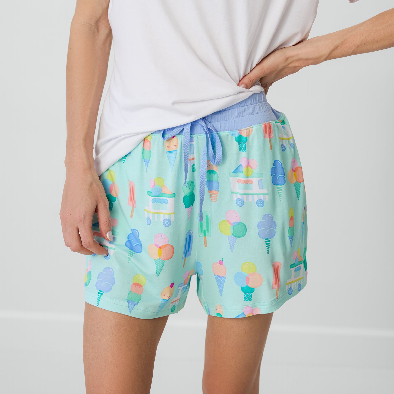  Sweet Scoops Women's Pajama Shorts、mySite、layawaytickets