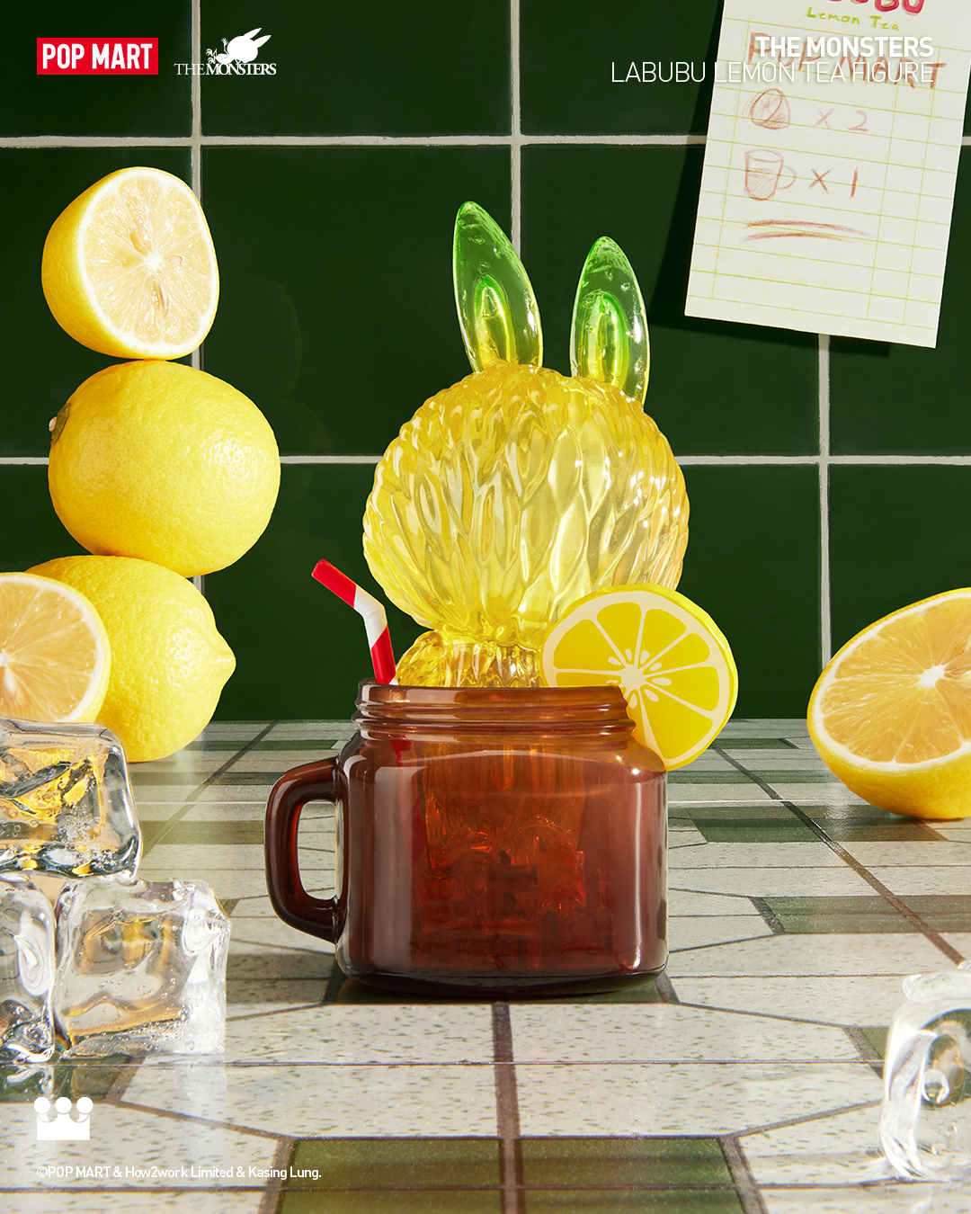  POP MART LABUBU Lemon Tea Figure、mySite、greenlandpopulation