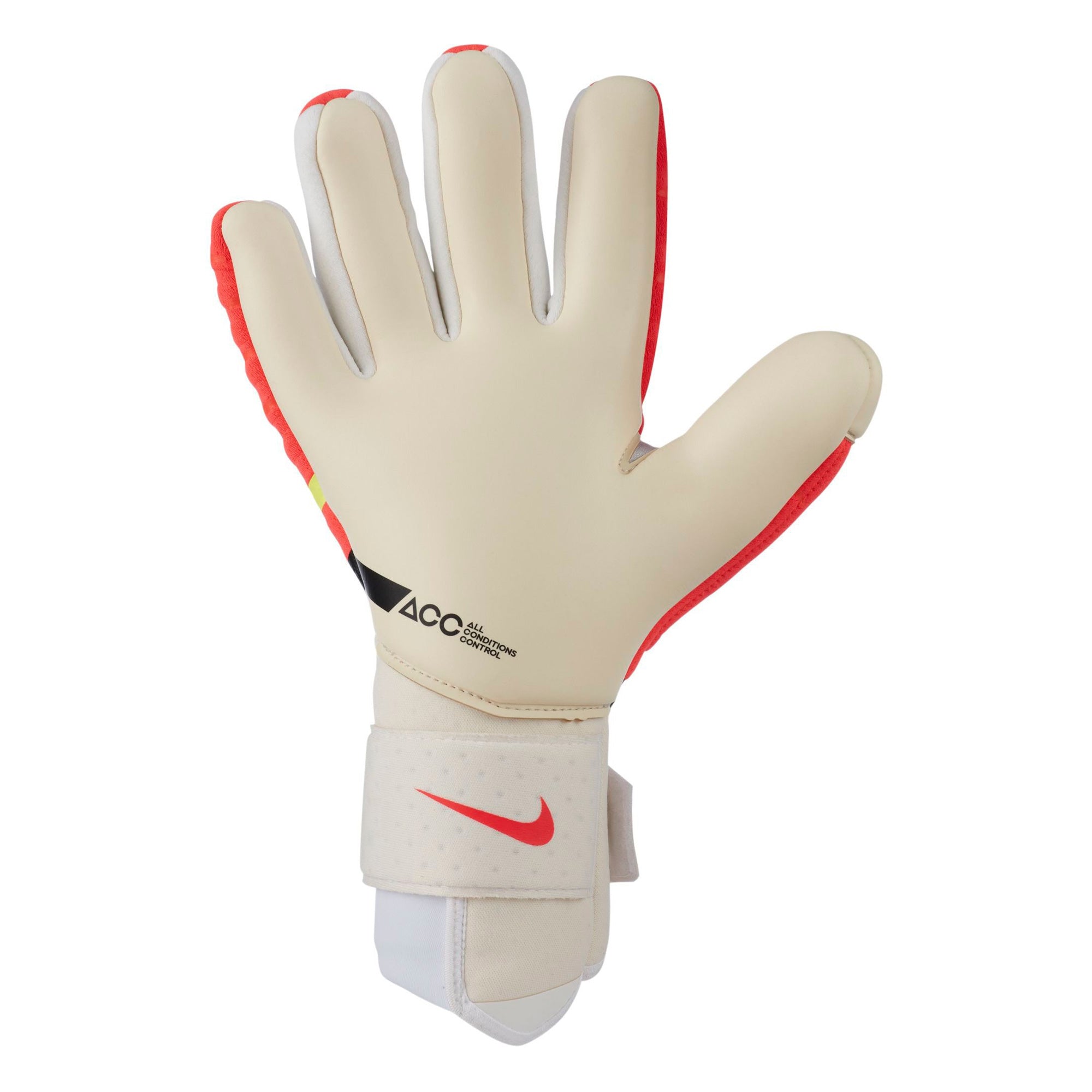 Nike Men's Phantom Elite Goalkeeper Gloves Red/White/Yellow、mySite、noshort