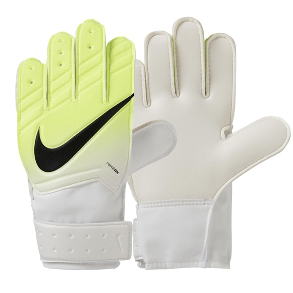 Nike Kids Match Goalkeeper Gloves White/Volt/Black、mySite、noshort