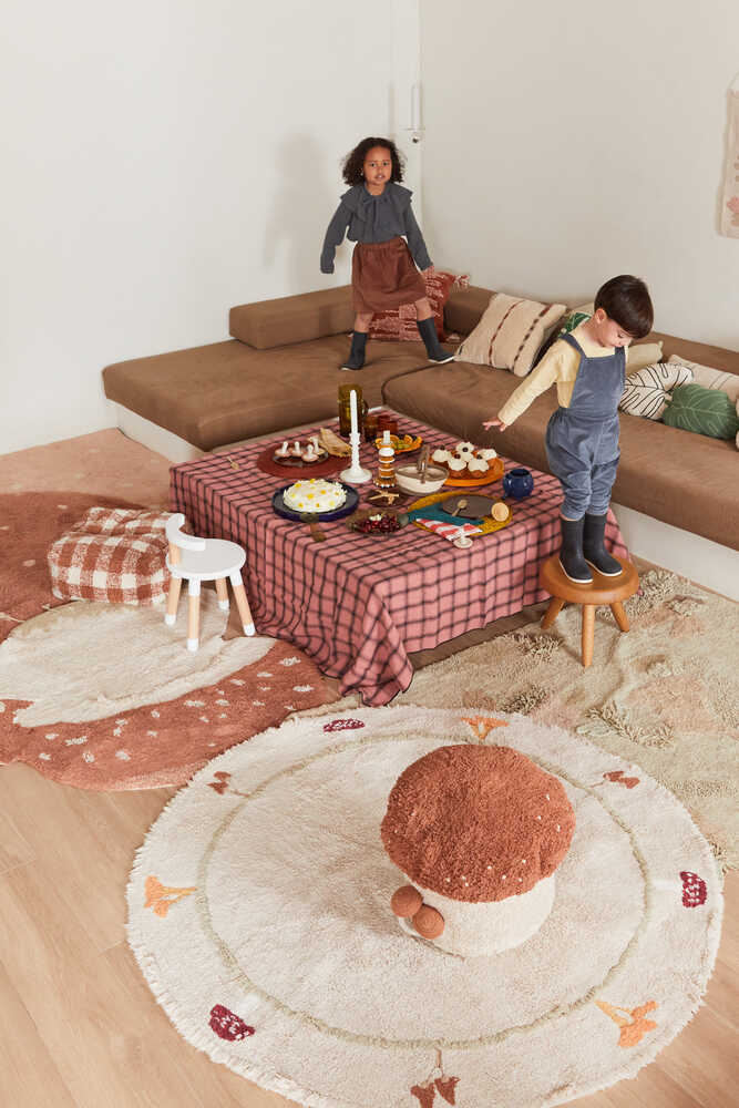 WASHABLE ROUND RUG CHANTERELLE、mySite、gigharbornorthrealestate