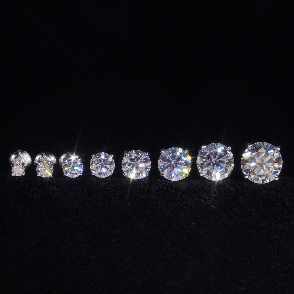 VVS Moissanite Stud Earrings (ALL SIZES)、mySite、hinf8tx79